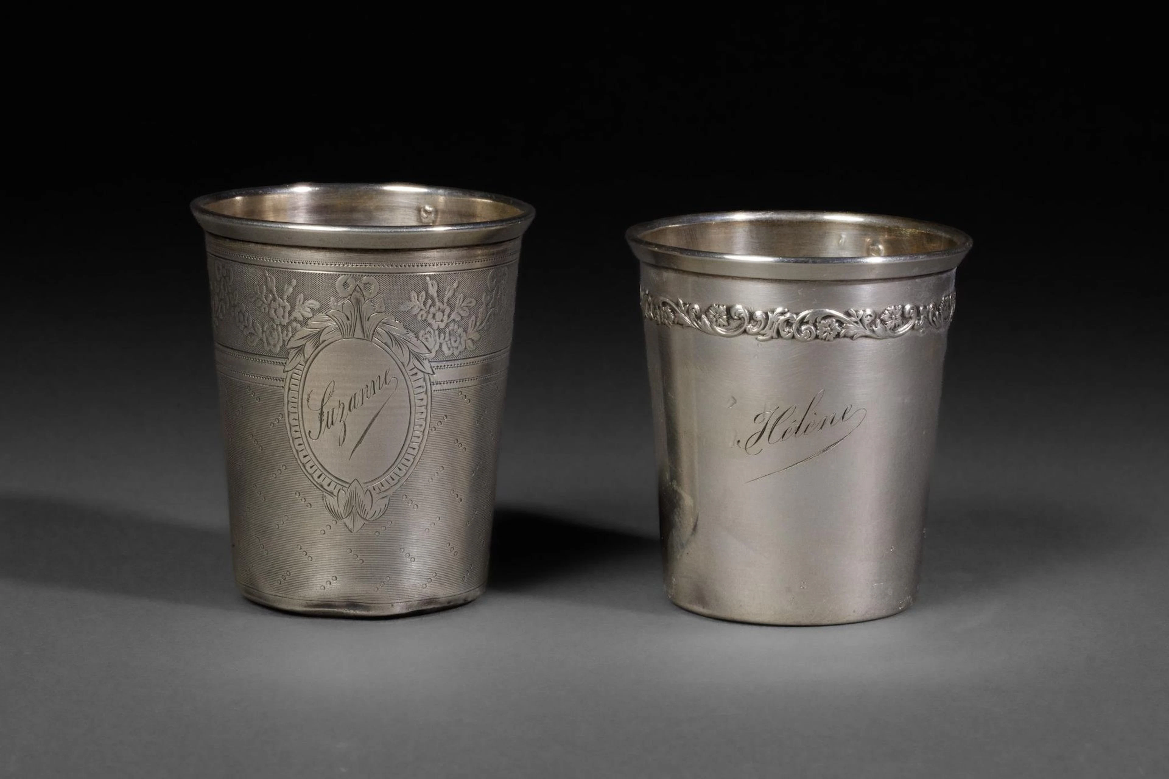 Two 925-th silver goblets (Minerva hallmark) and a silversmi - Lot 129