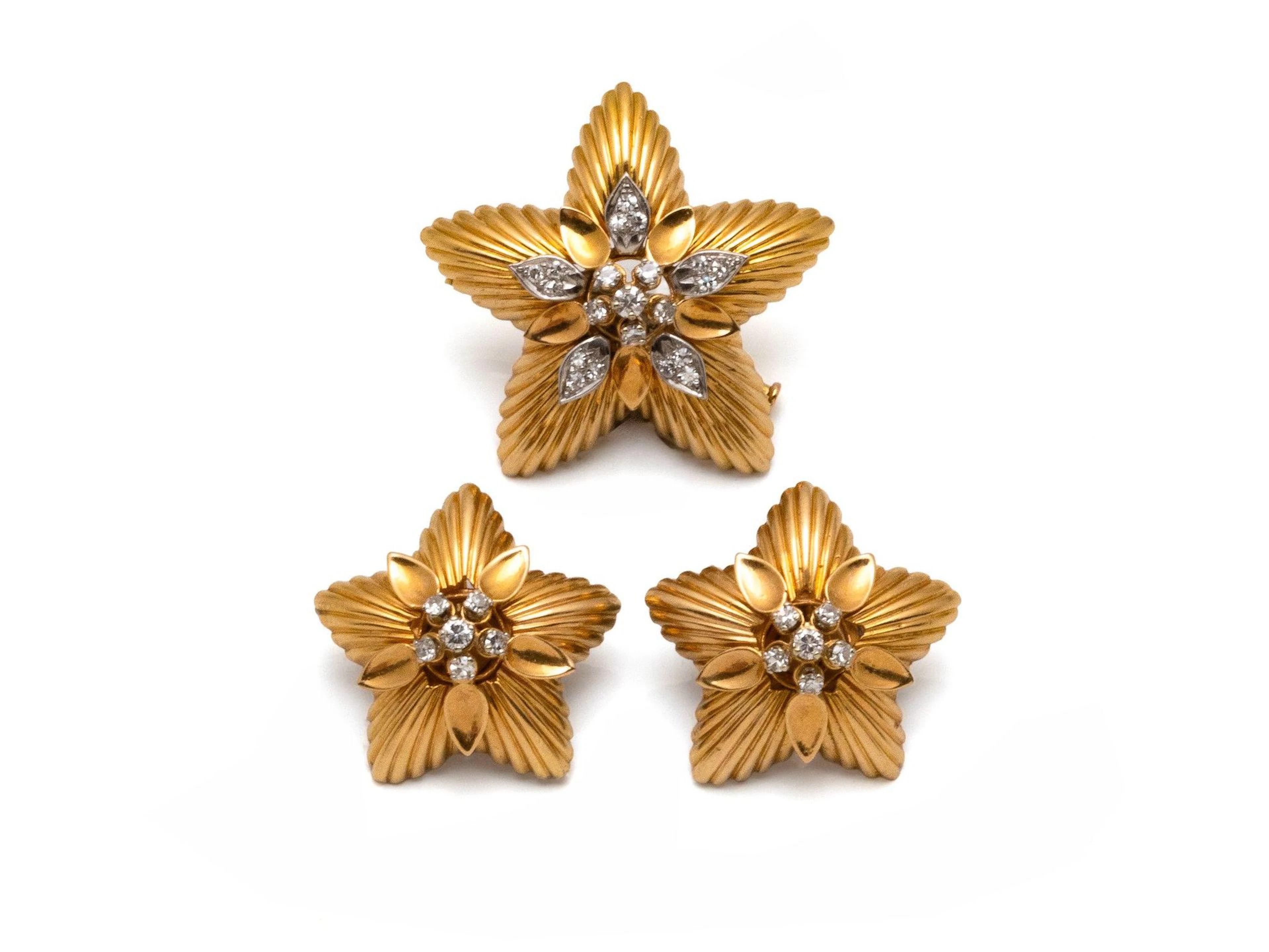 A half-set made of 750 gold and 850 platinum, consisting of - Lot 54