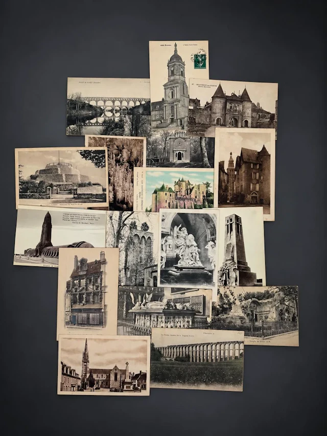 A box of postcards containing approximately 600 cards on var - Lot 114