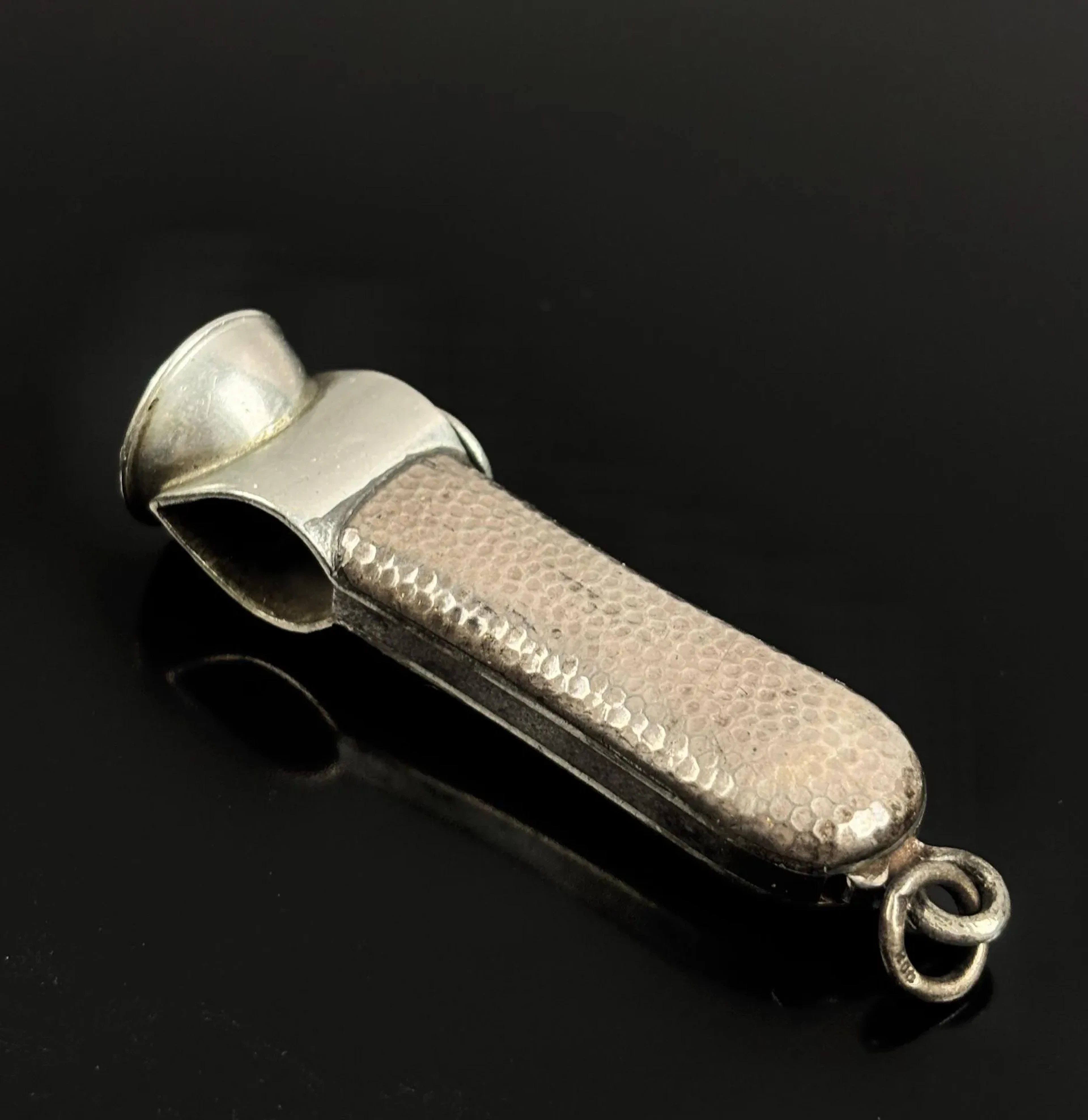 Silver-plated hunting whistle - Lot 70
