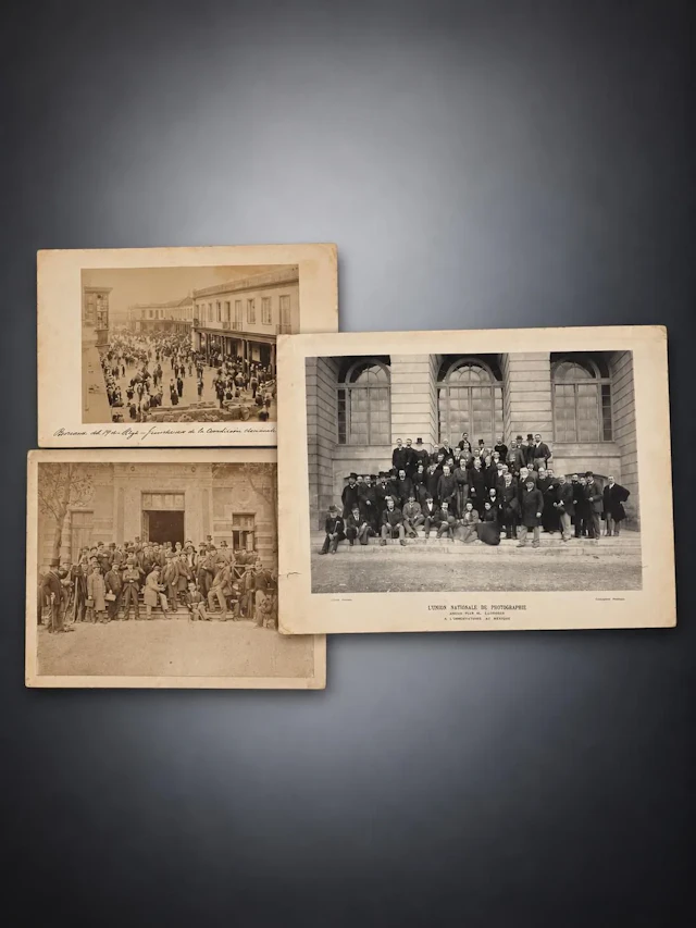 A collection of photographs featuring members of the Nationa - Lot 3
