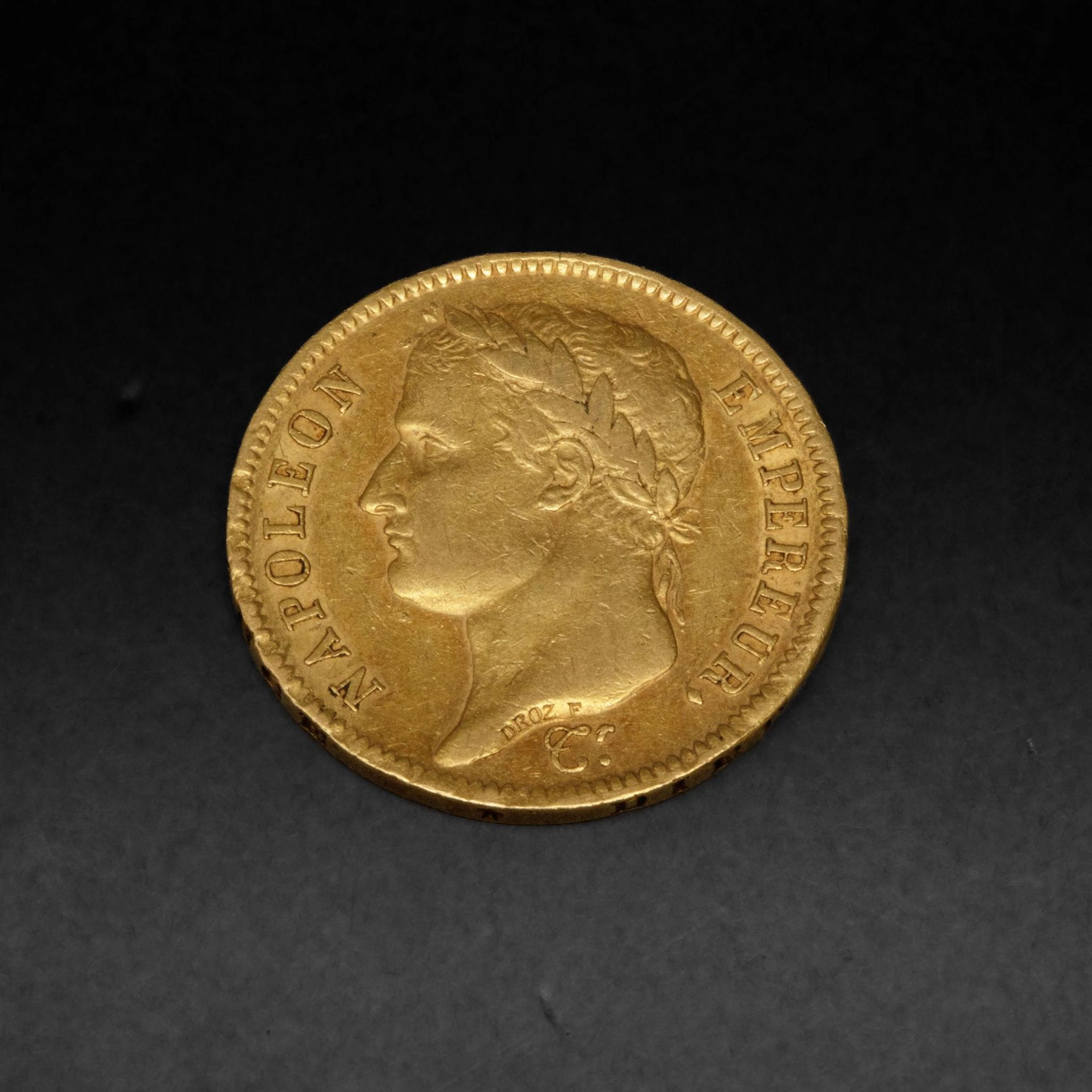A 40-franc gold Napoleon I coin dated 1811 - Lot 3