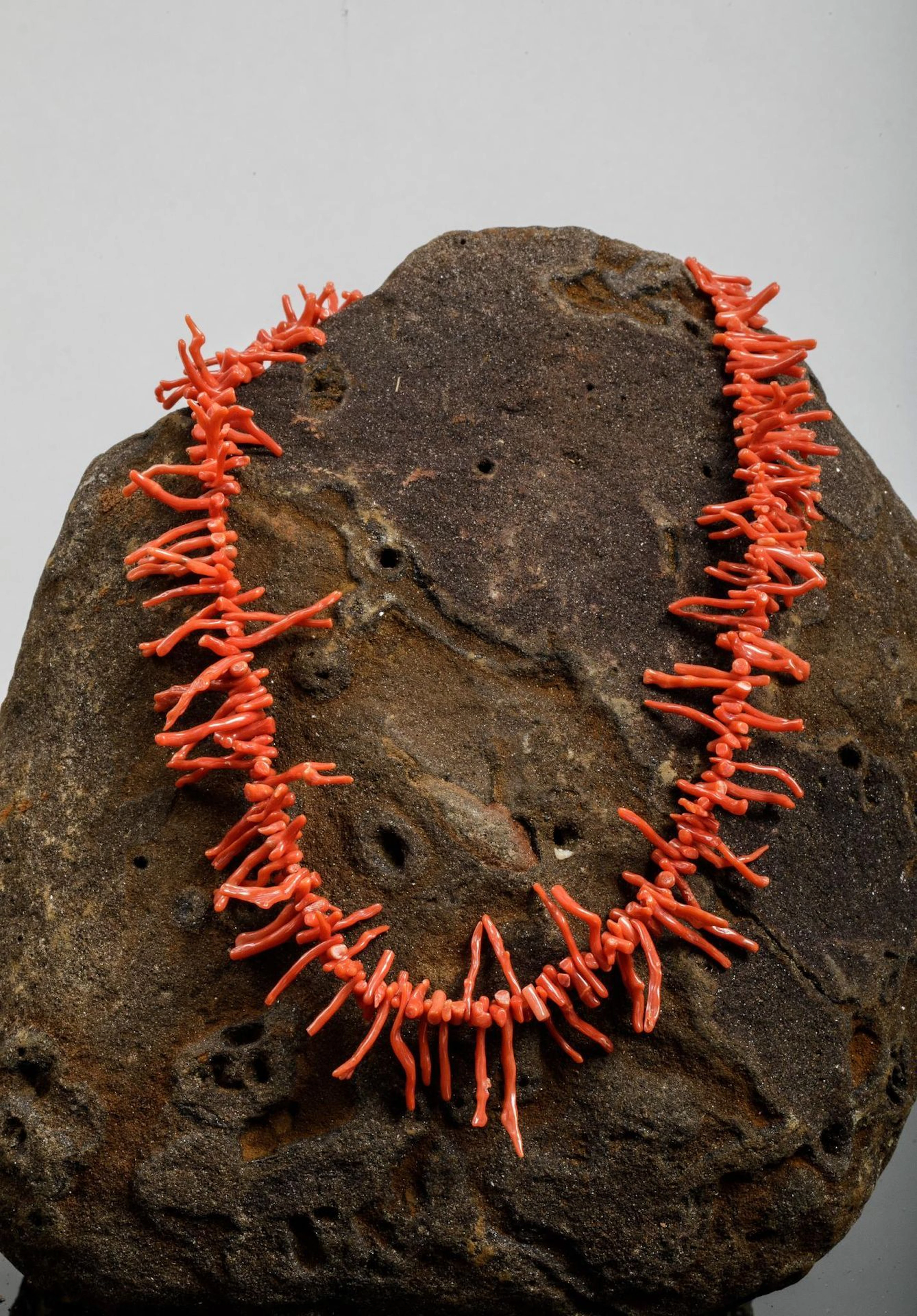 Red coral necklace - Lot 50