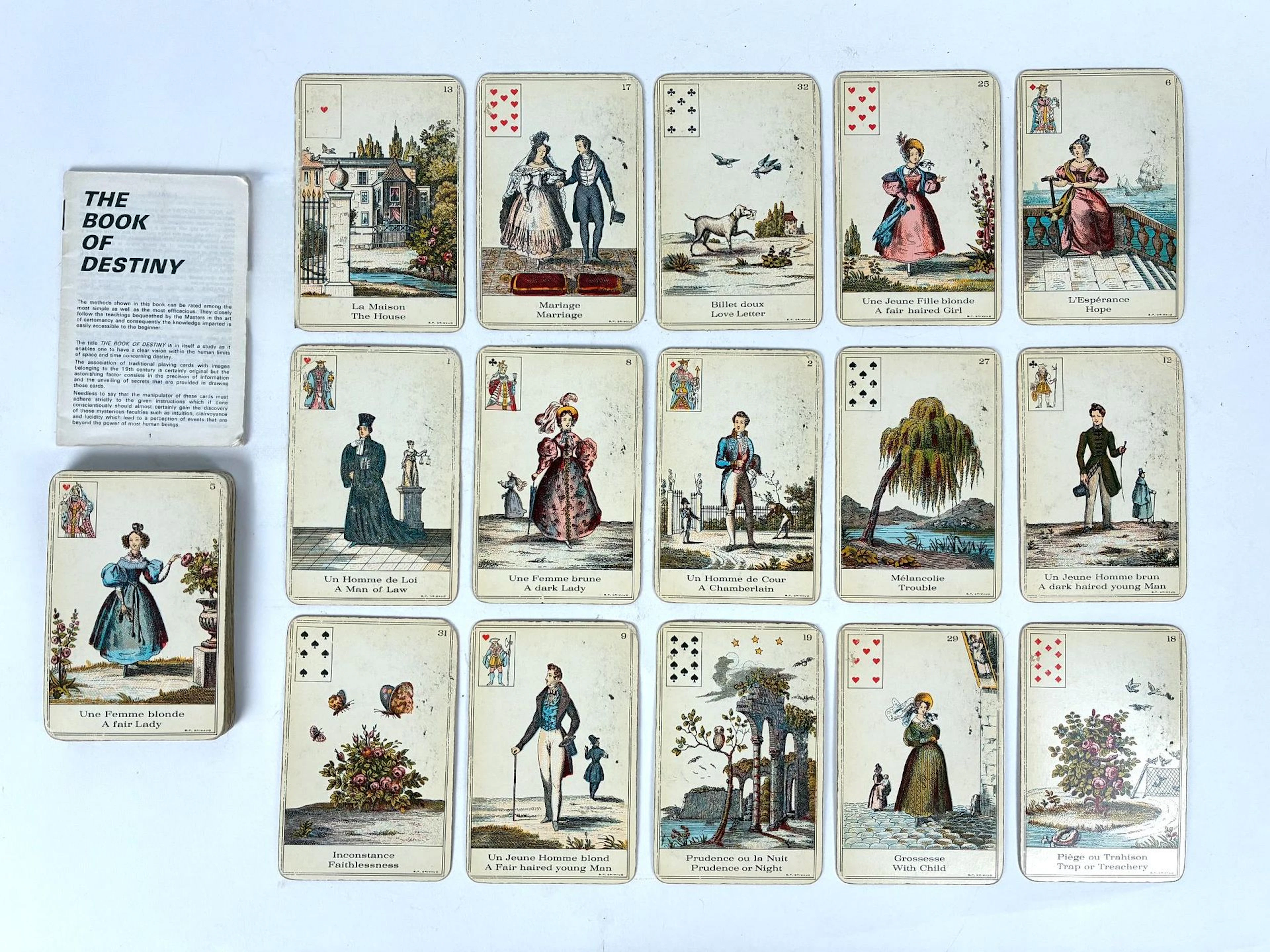 A divination card deck known as "The Book of Destiny," by GR - Lot 155