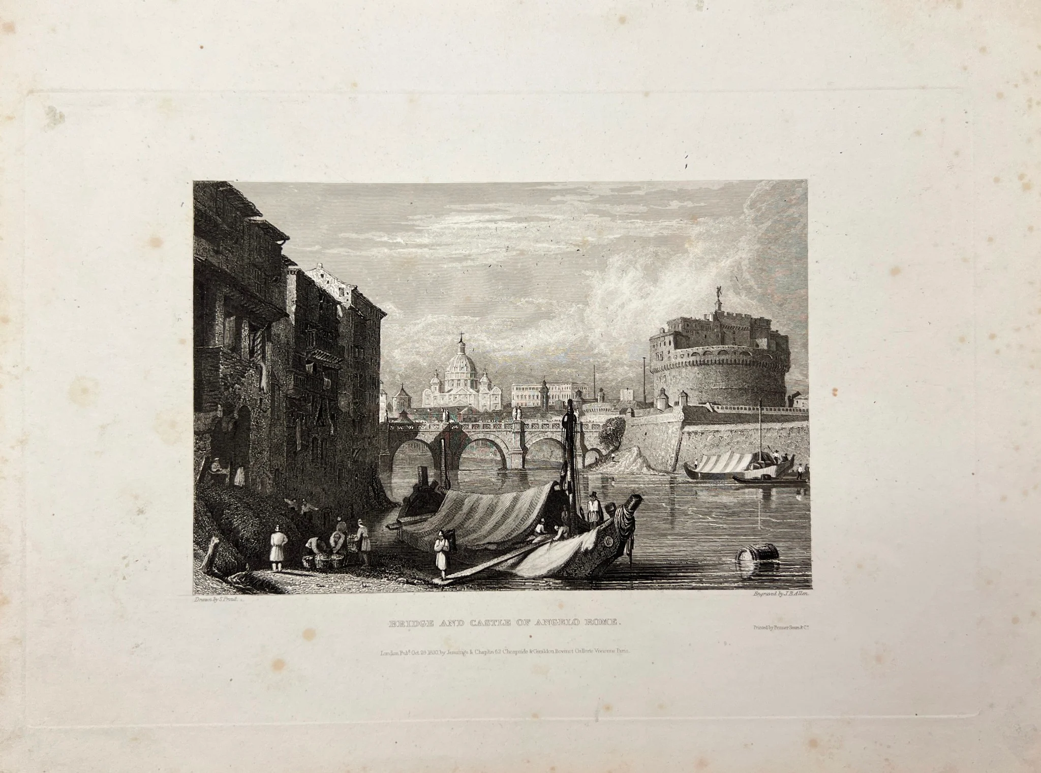 antique-engraving-carl-joseph-meyer-bridge-and-castle-of-angelo