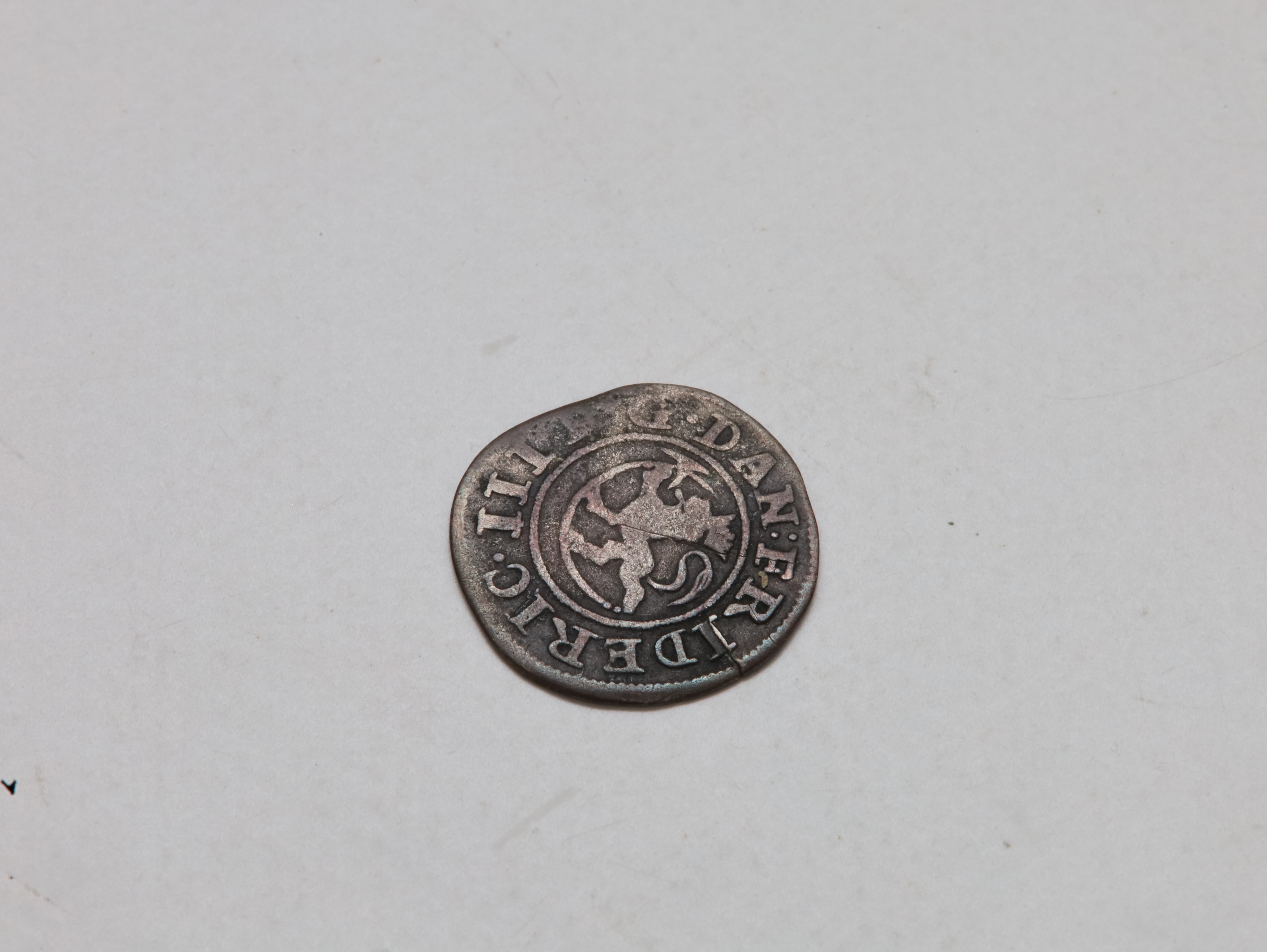 Danmark – Skillingmynt med latinsk omskrift, 1600-tallet (ca. 1667)