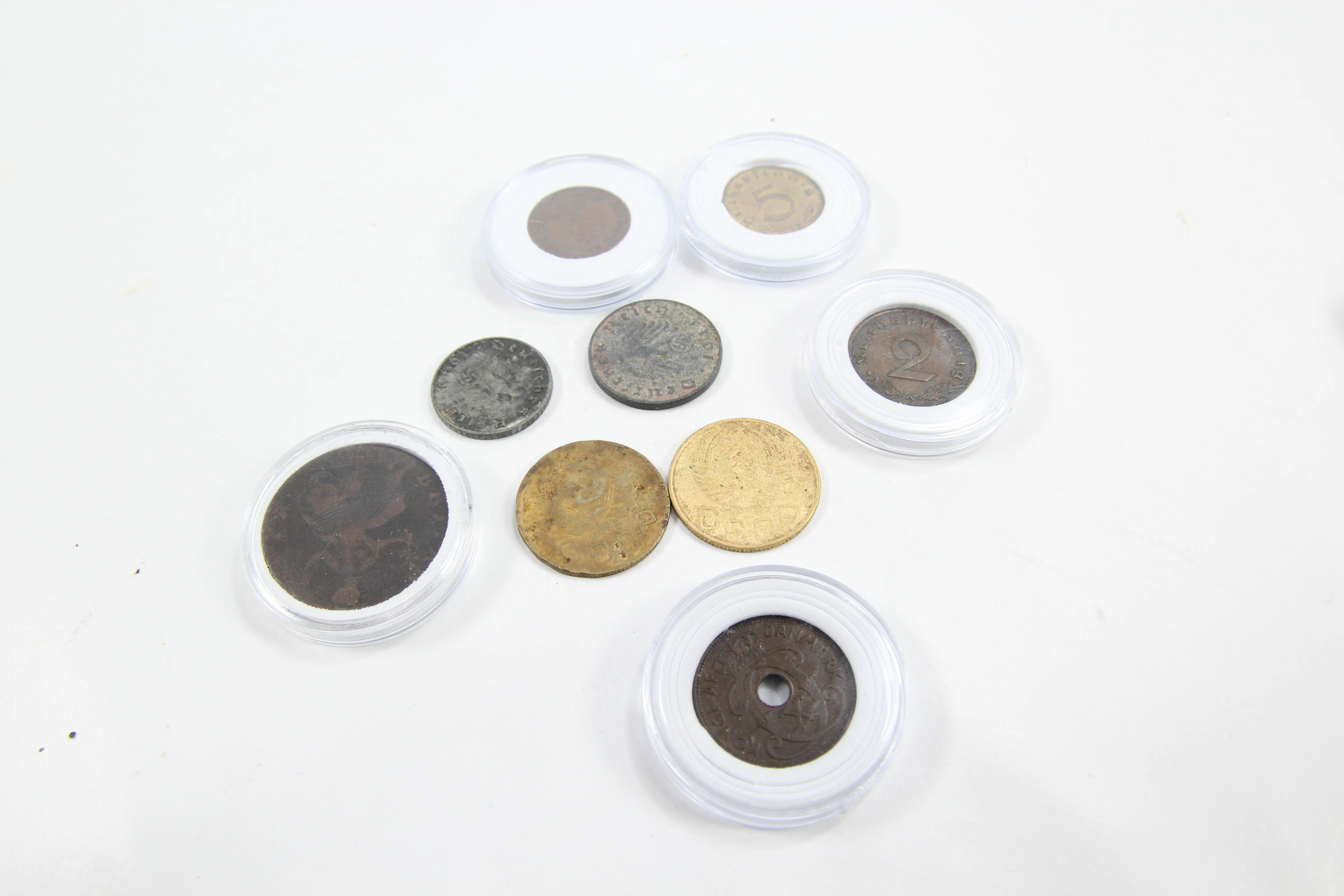 Samling med eldre mynter – Norge og utland – 1800/1900-tallet