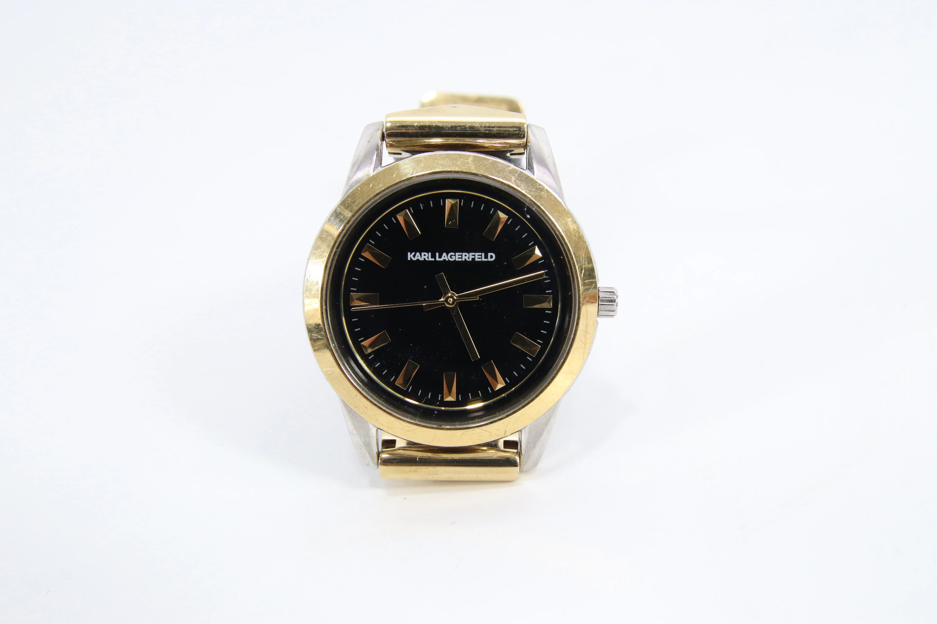 Karl Lagerfeld KL-3802 herreklokke – svart/gull farge, 37 mm