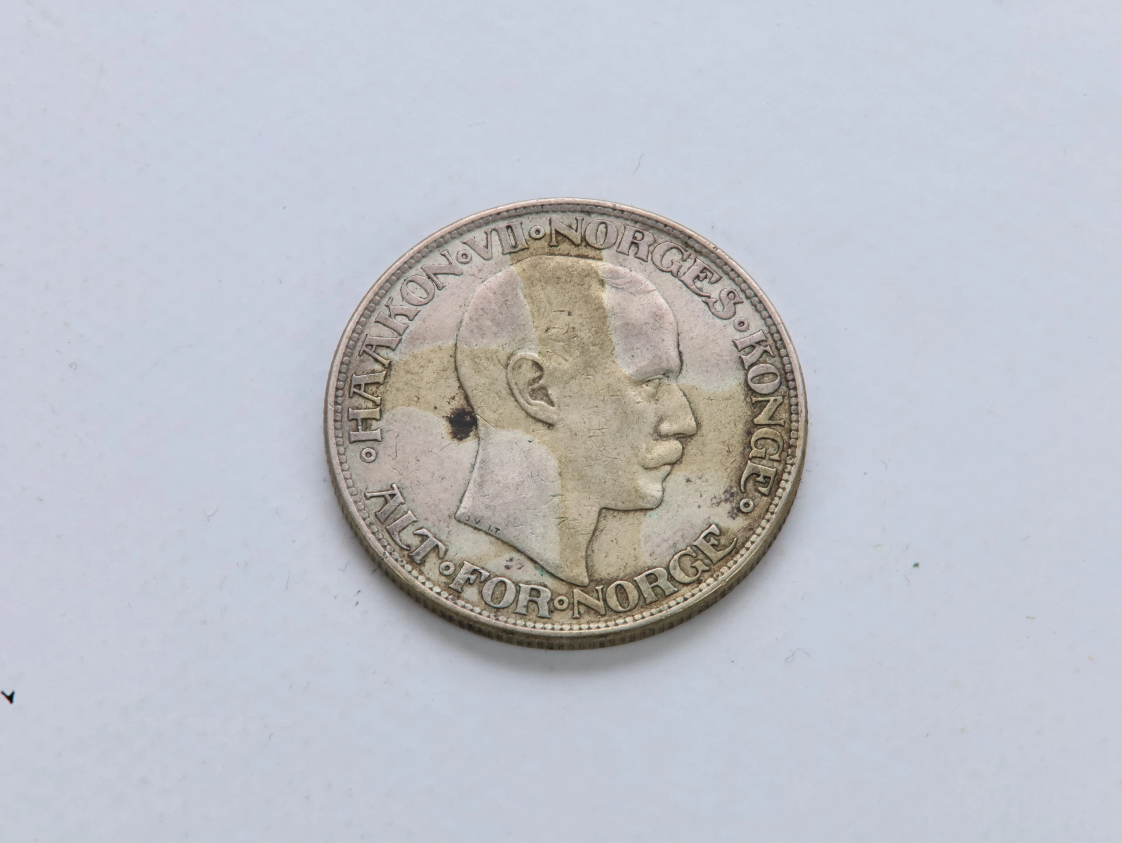 Norge – 2 kroner 1917 – Haakon VII – sølvmynt