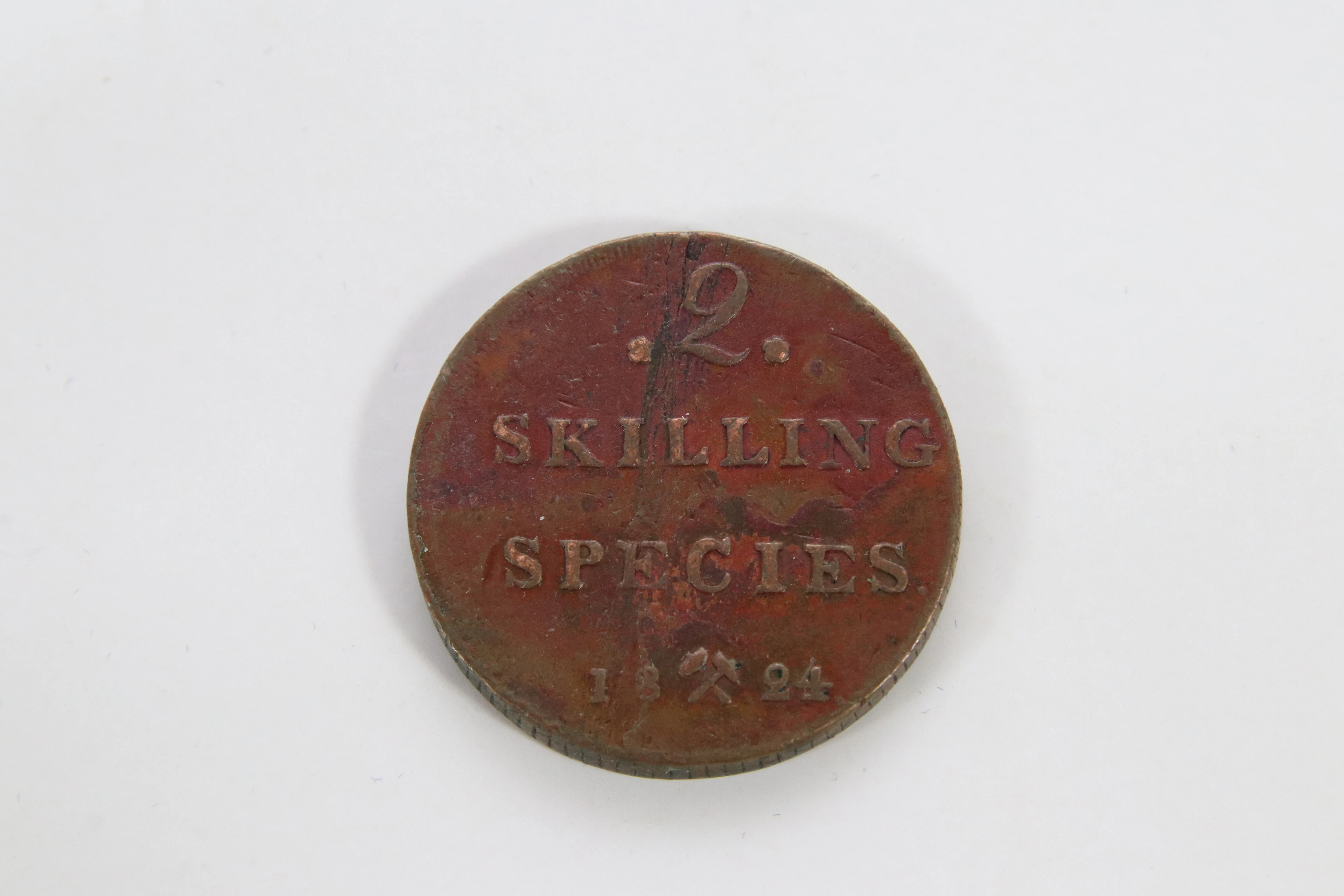 2 Skilling Species – Carl XIV Johan, Kongsberg 1824