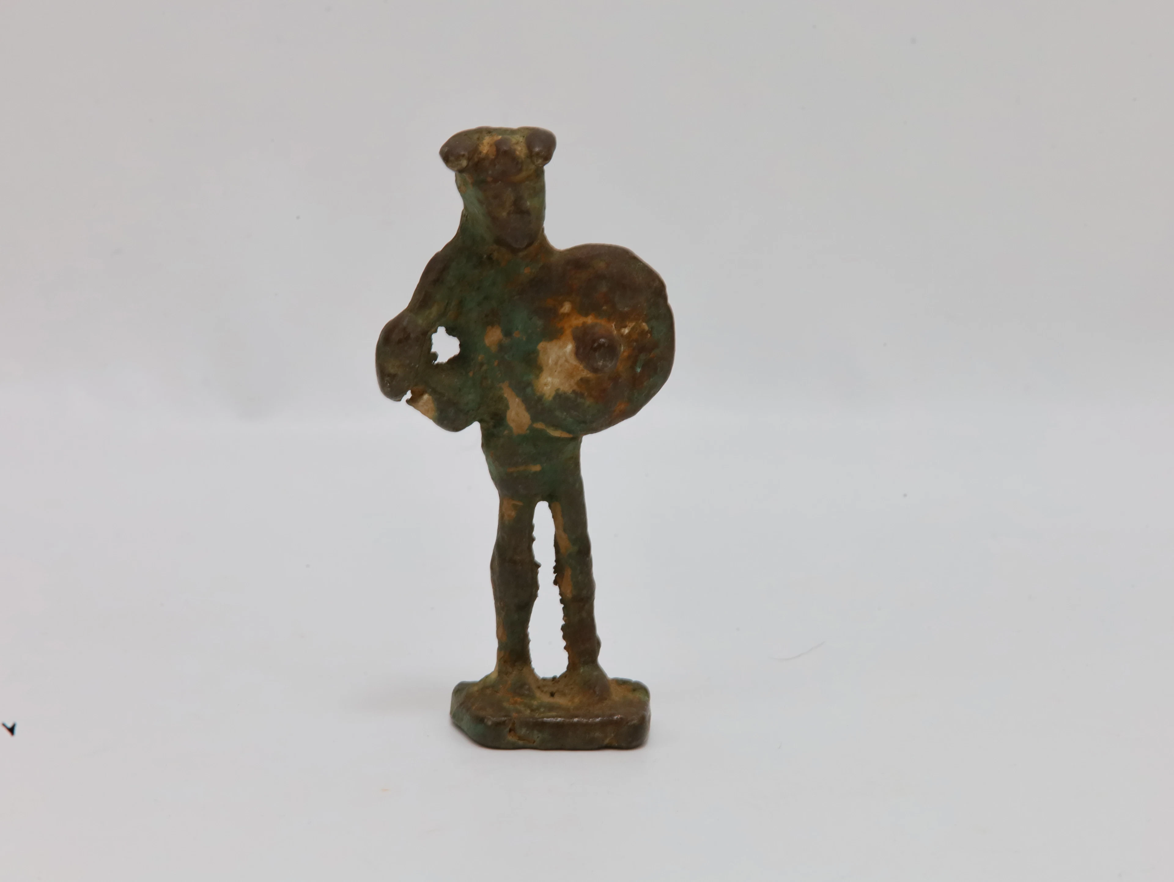 Antikk bronsefigur, mulig votivfigur, ca. romersk jernalder / tidlig