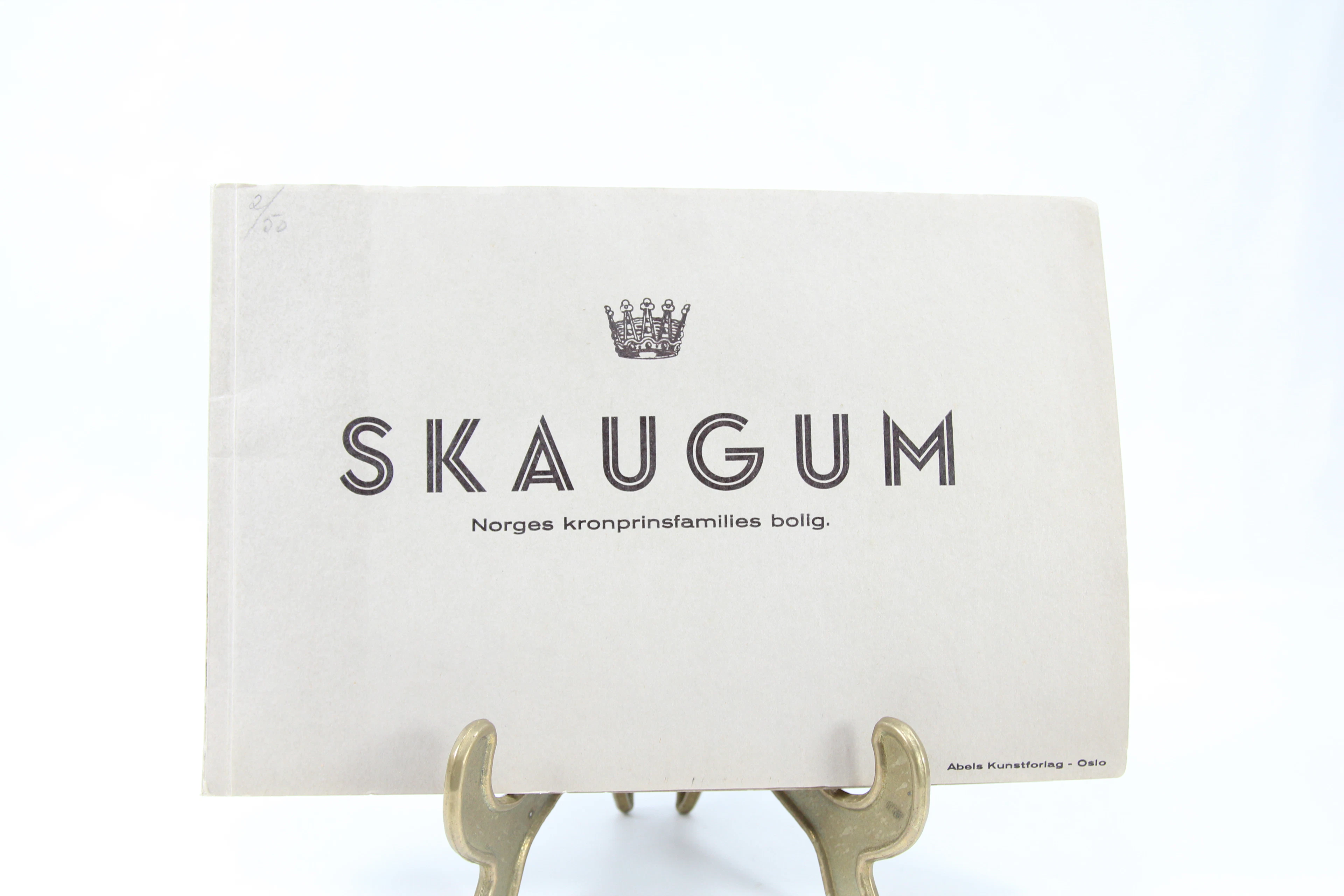 "Skaugum – Norges kronprinsfamilies bolig" – Abel’s Kunstforlag – 1930-tallet