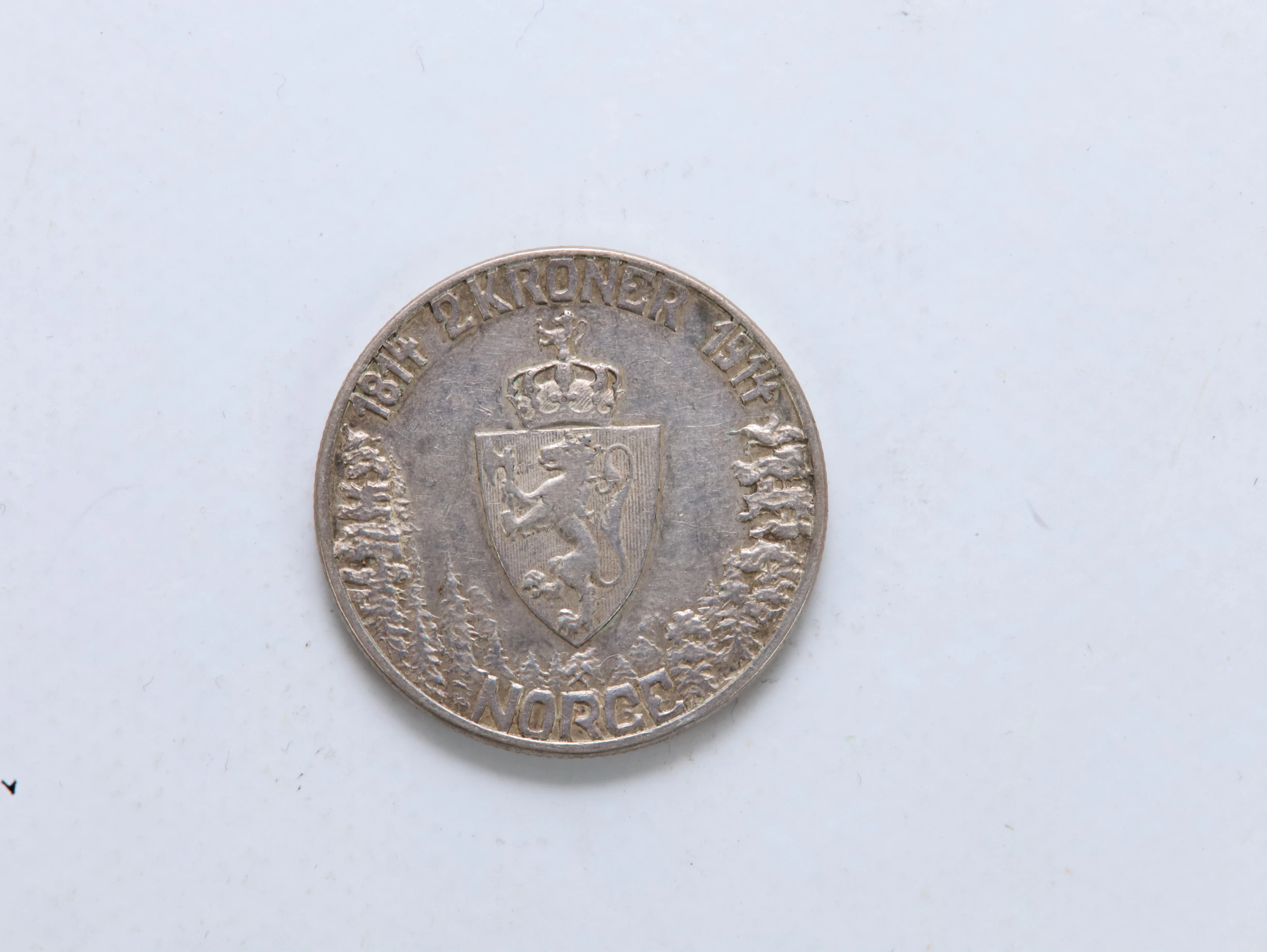 Norge – 2 Kroner 1914 – Grunnlovsjubileum – Sølvmynt