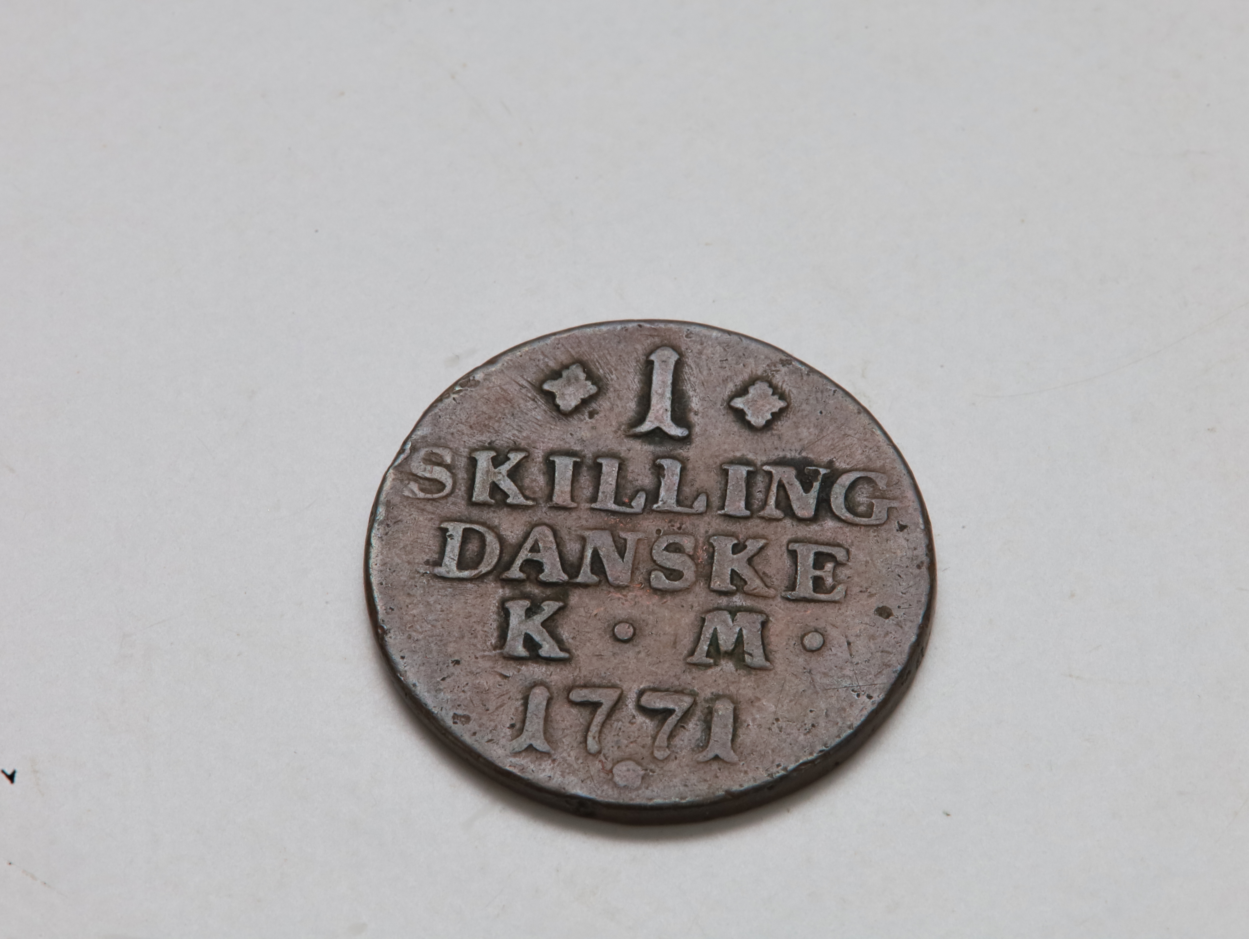 Danmark – 1 Skilling Danske 1771, Christian VII