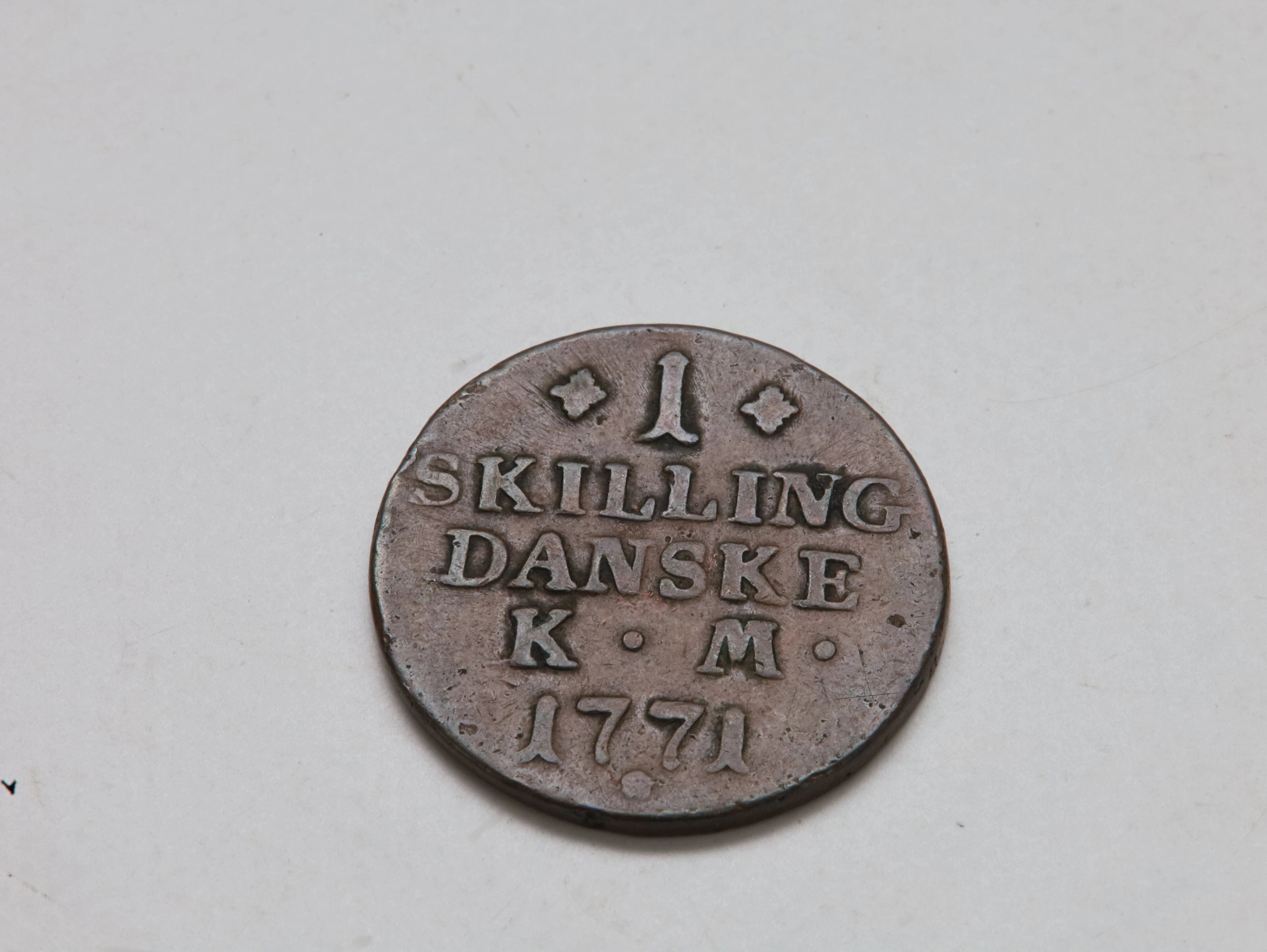 Danmark – 1 Skilling Danske 1771, Christian VII