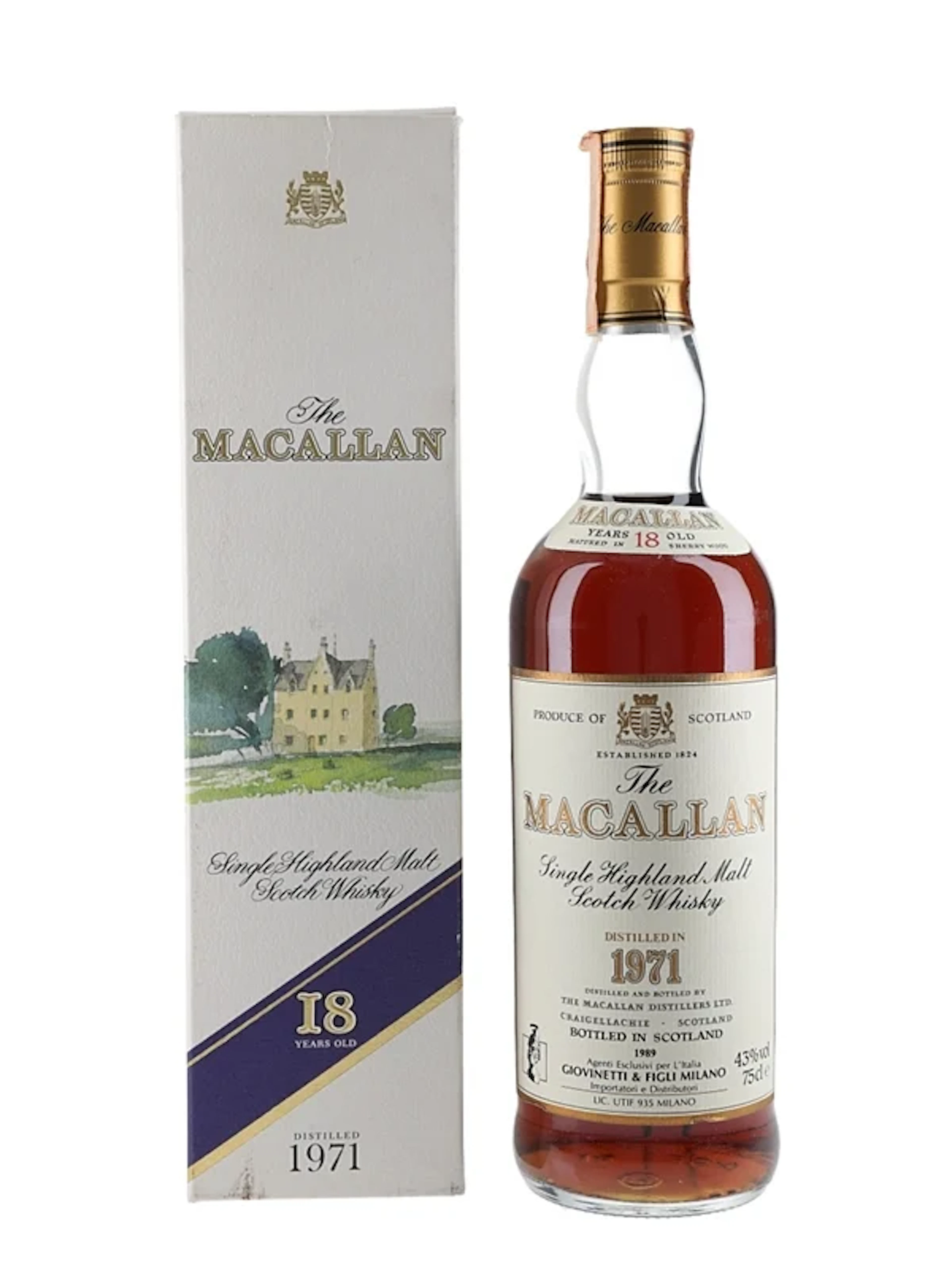 Macallan 1971 18 Year Old Bottled 1989 - Giovinetti 75cl / 43%