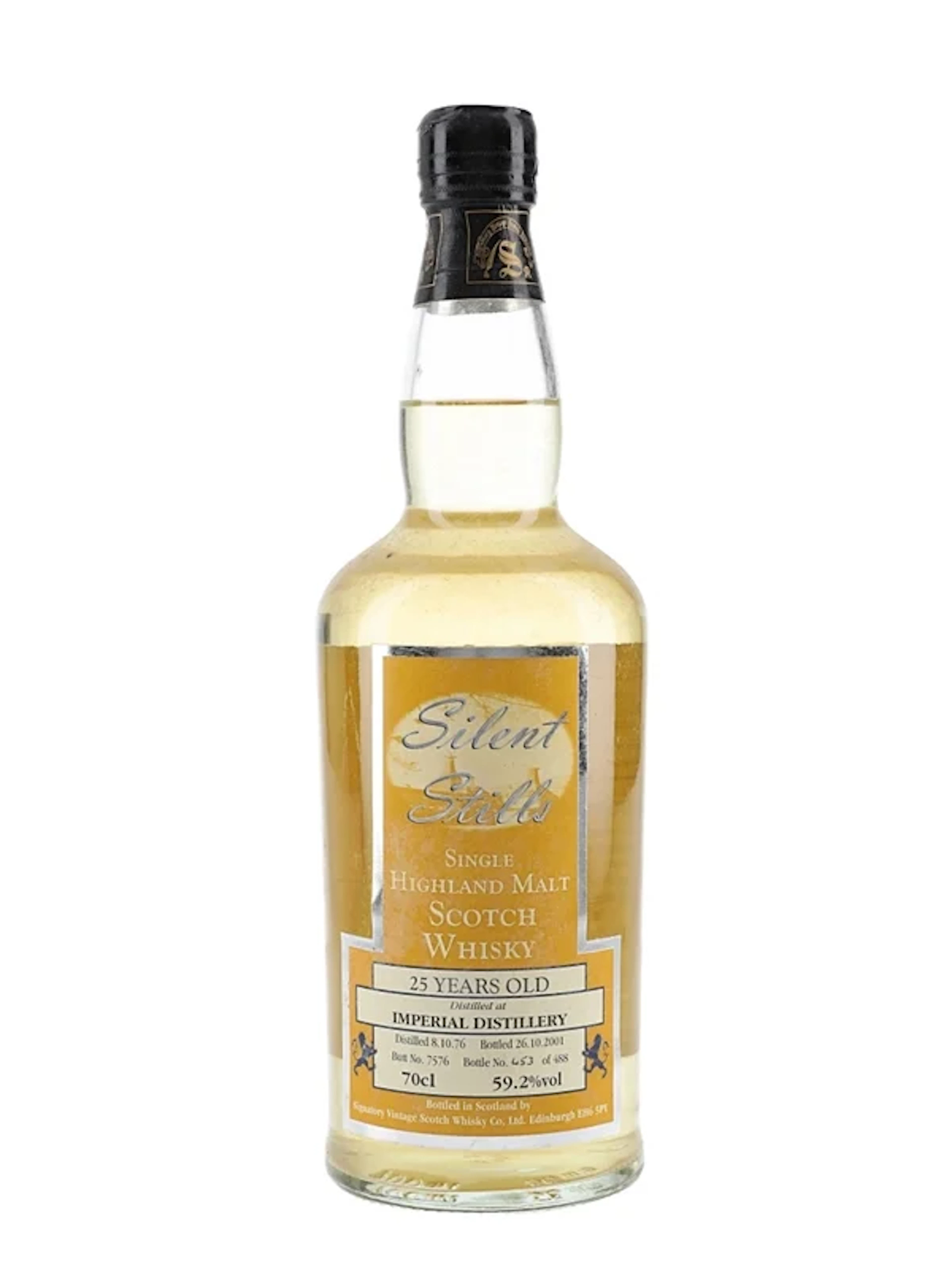 Imperial 1976 25 Year Old Silent Stills Bottled 2001 - Signatory Vintage