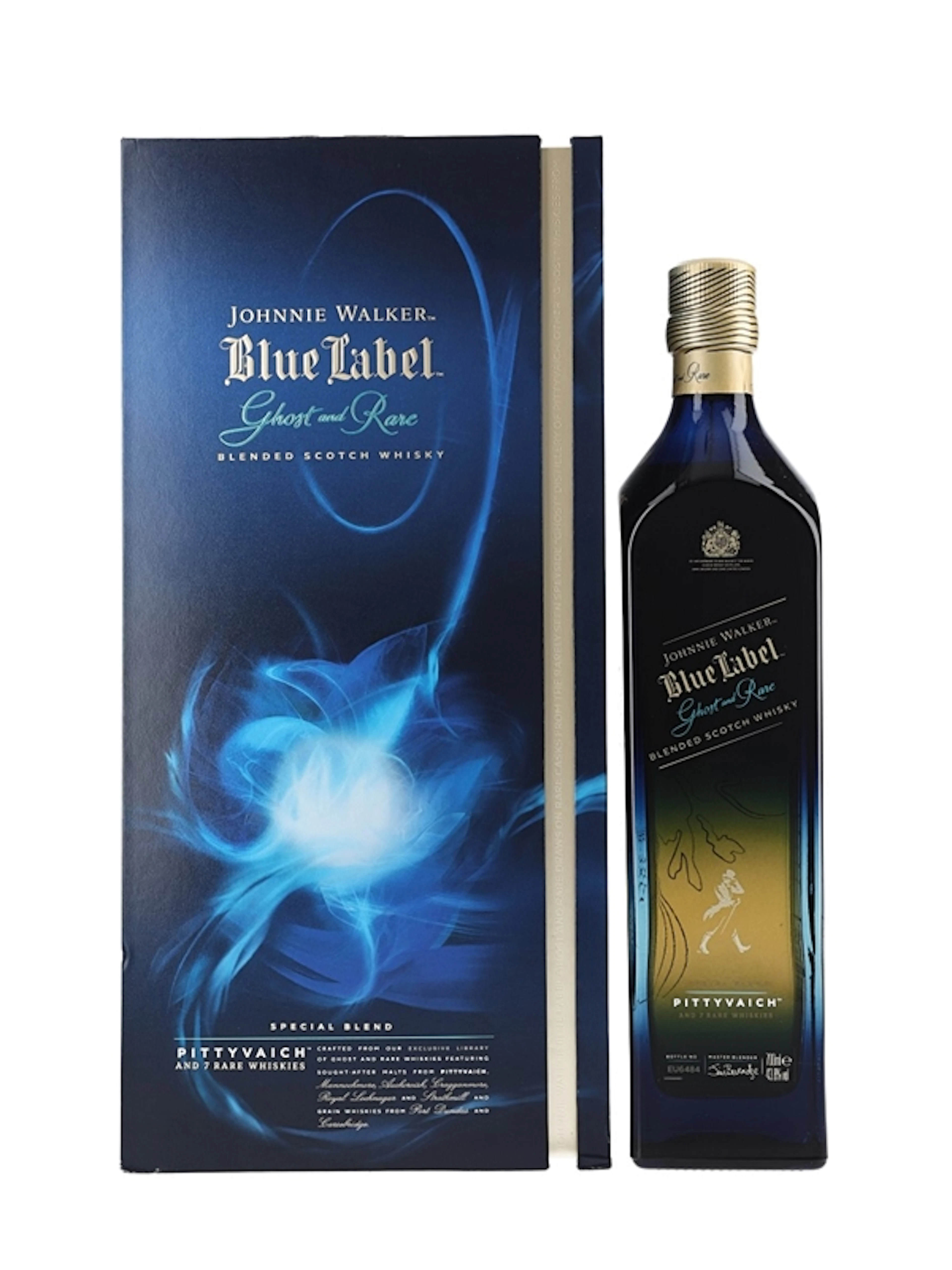 Johnnie Walker Blue Label & Ghost And Rare Pittyvaich and 7 Rare Whisky