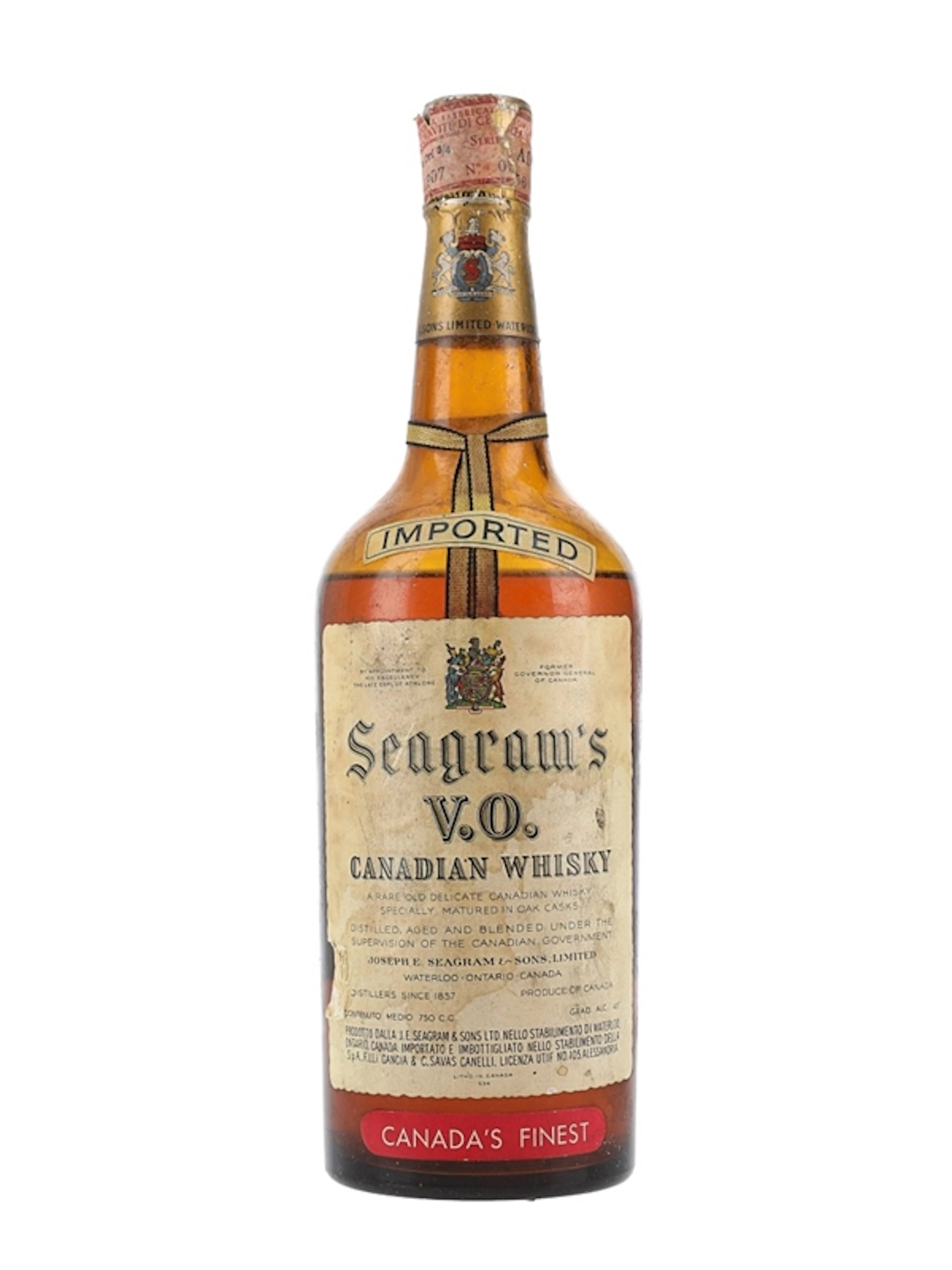 Seagram's VO Bottled 1960s 75cl / 43%