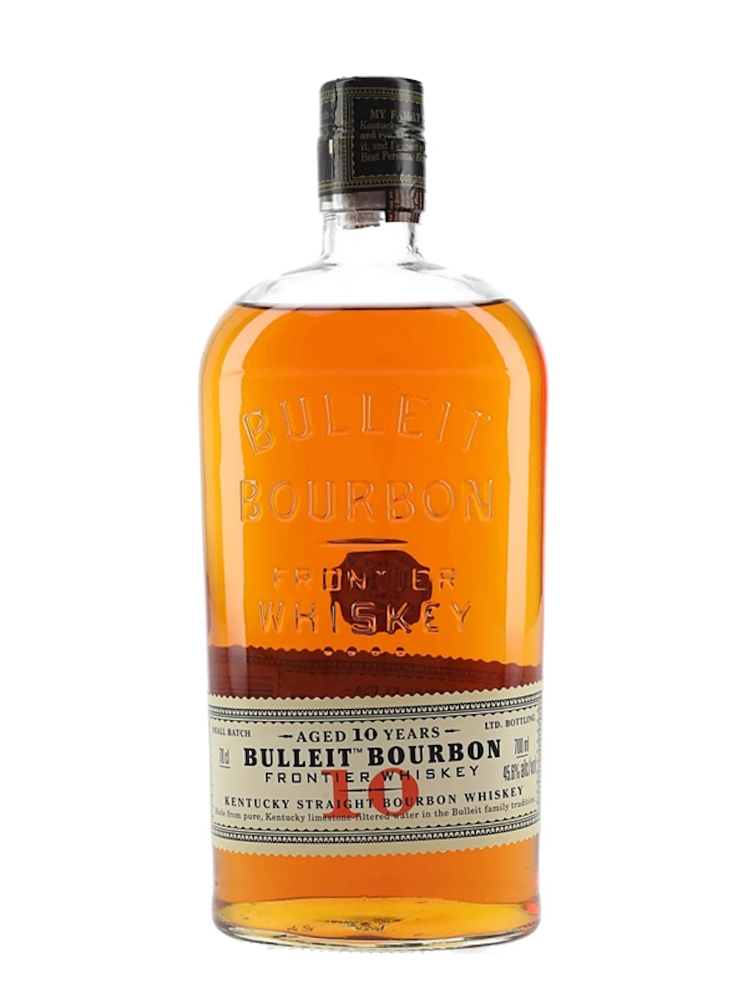 Bulleit 10 Year Old Frontier Whiskey 70cl / 45.6%