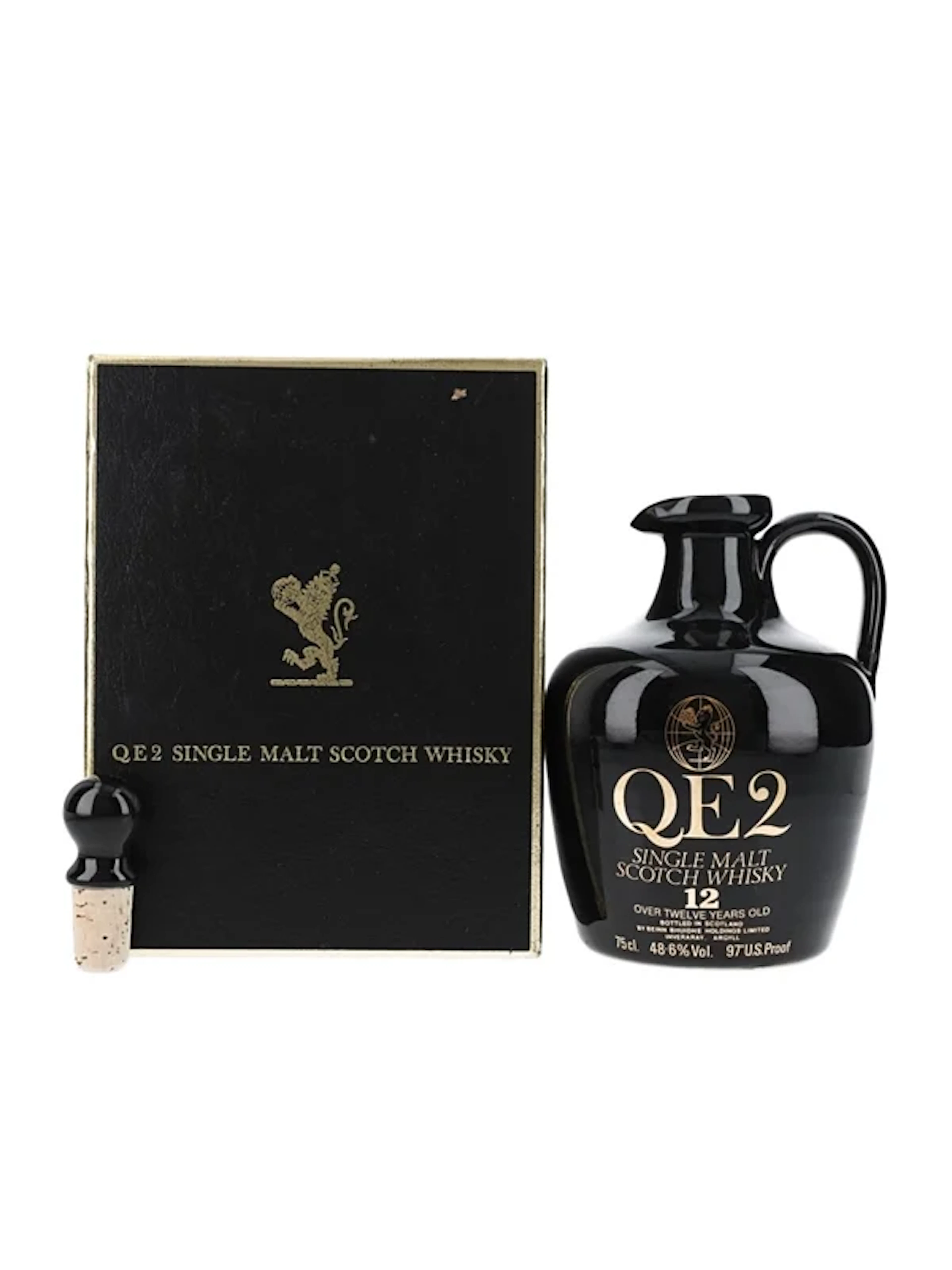 QE2 12 Year Old Ceramic Decanter Bottled 1980s 75cl / 48.6%