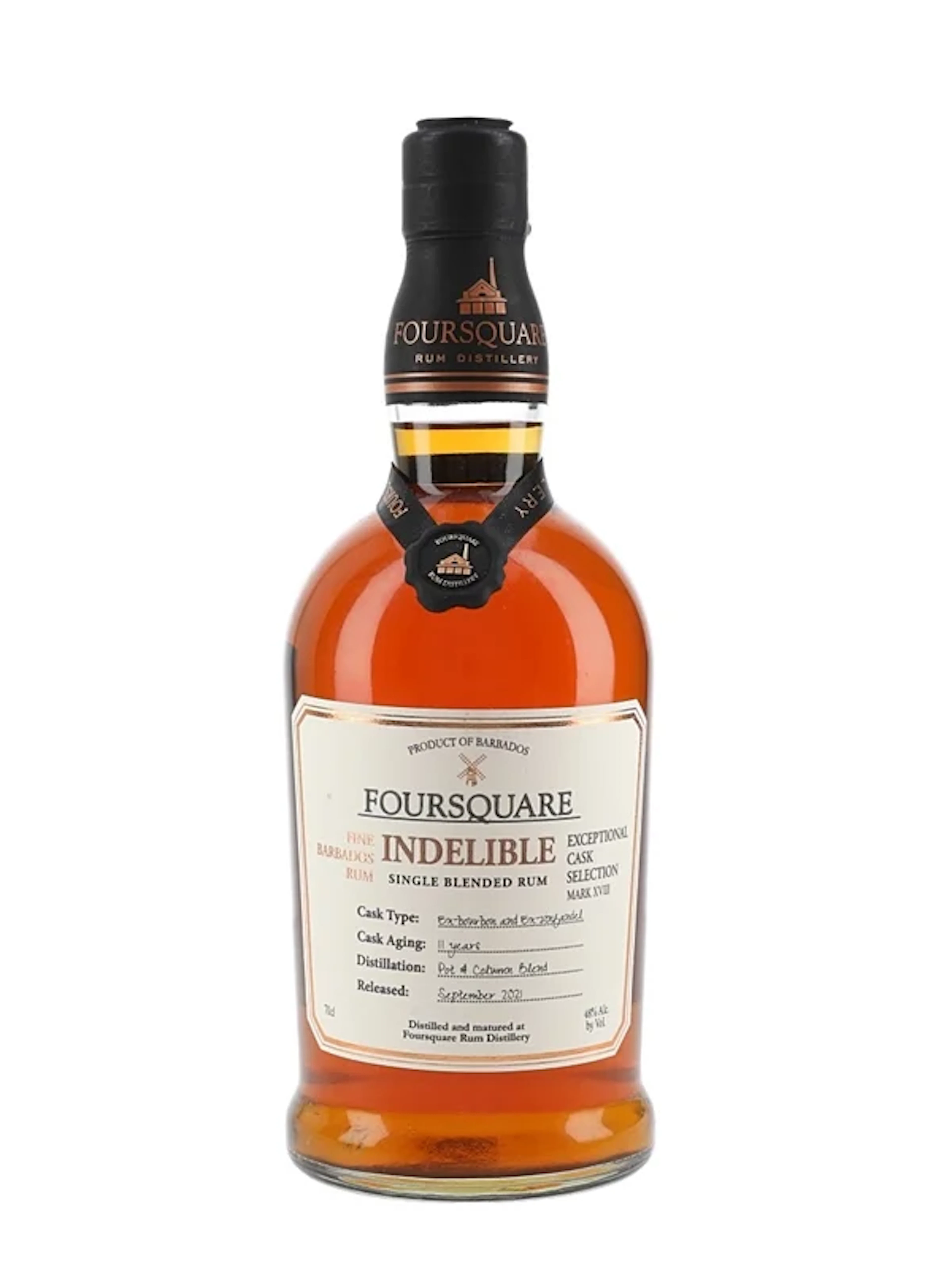 Foursquare Indelible 11 Year Old Single Blended Rum Bottled 2021 -