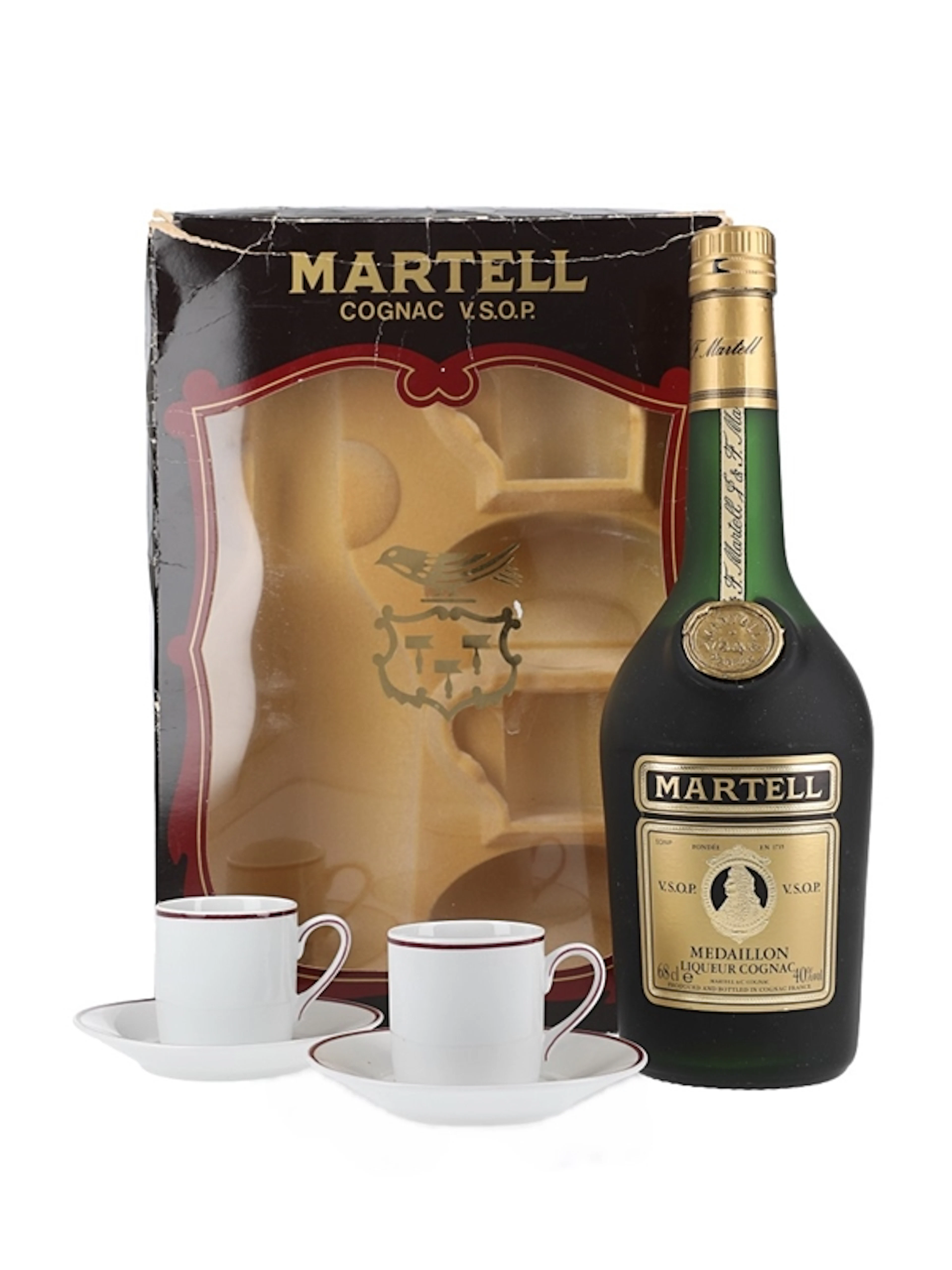 Martell Medaillon VSOP Gift Pack Bottled 1980s