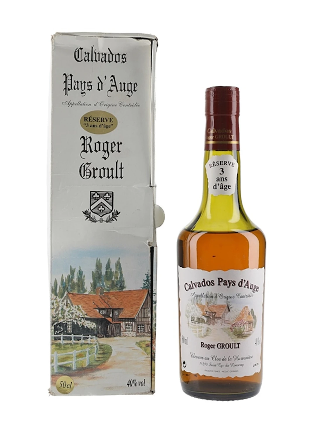 Calvados Pays D'Auge 3 Year Old Reserve Bottled 2015 - Roger Groult