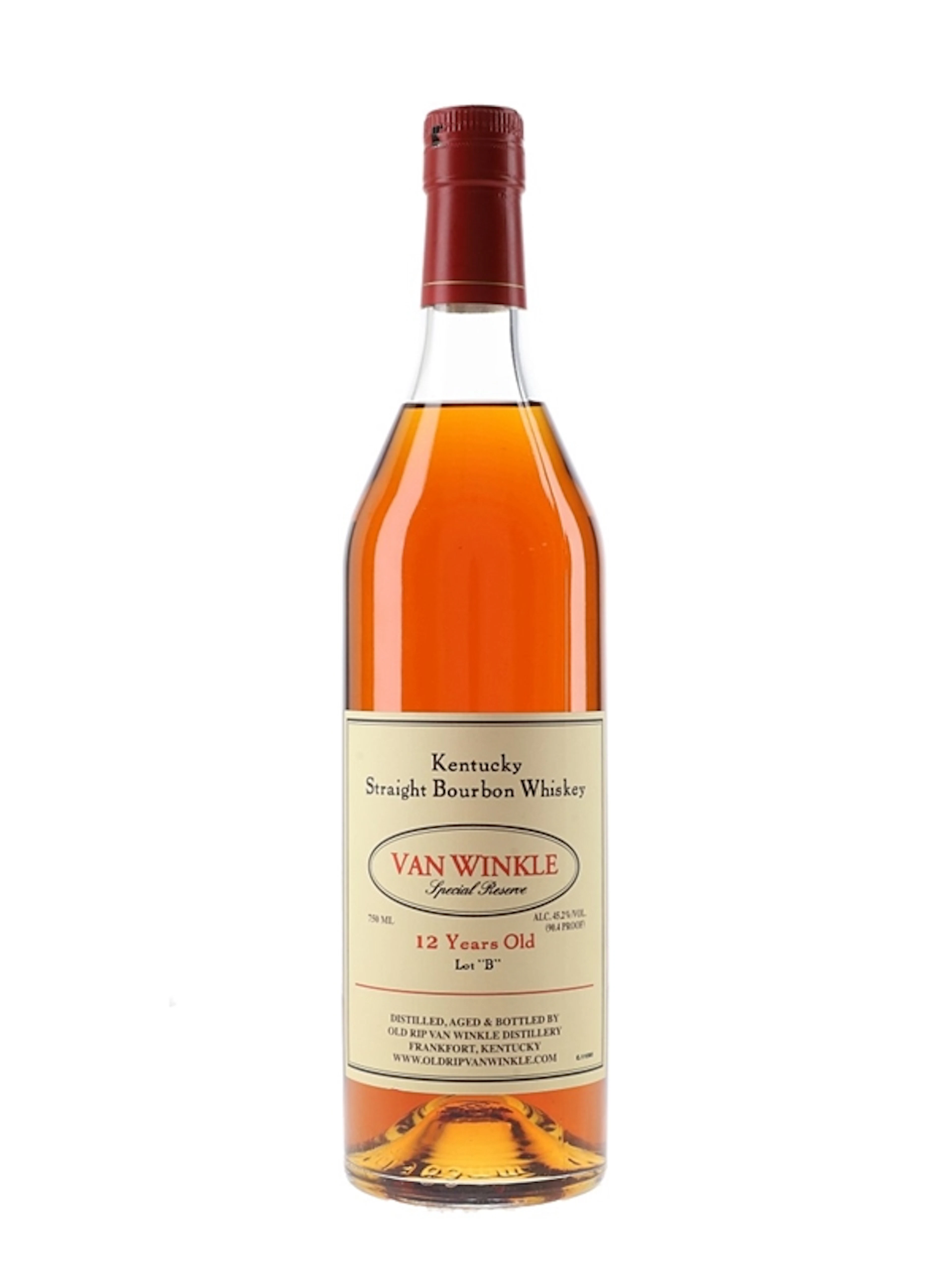 Van Winkle 12 Year Old Lot 'B' Bottled 2018 75cl / 45.2%