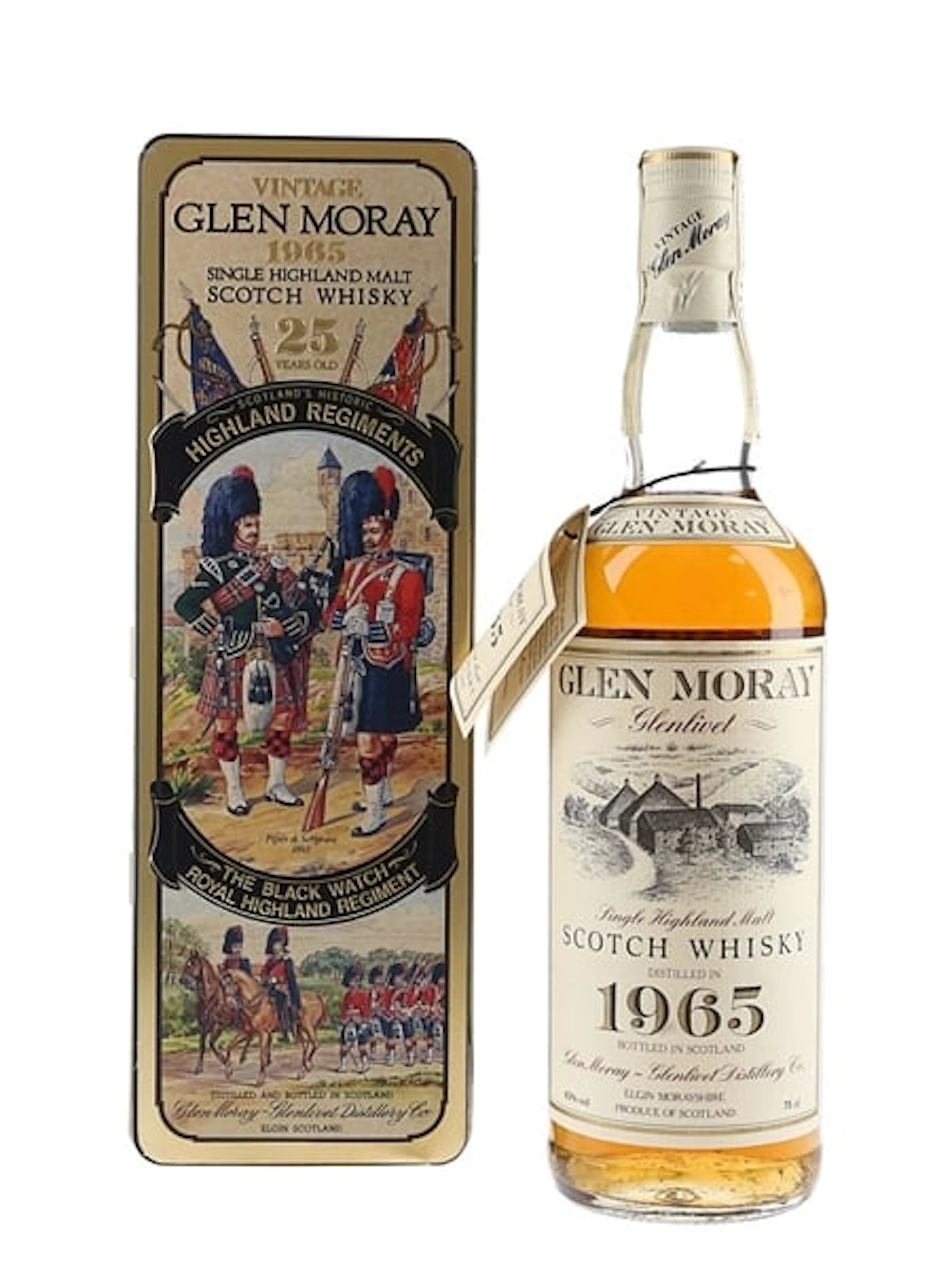Glen Moray 1965 25 Year Old Scotland's Historic Highland Regiments