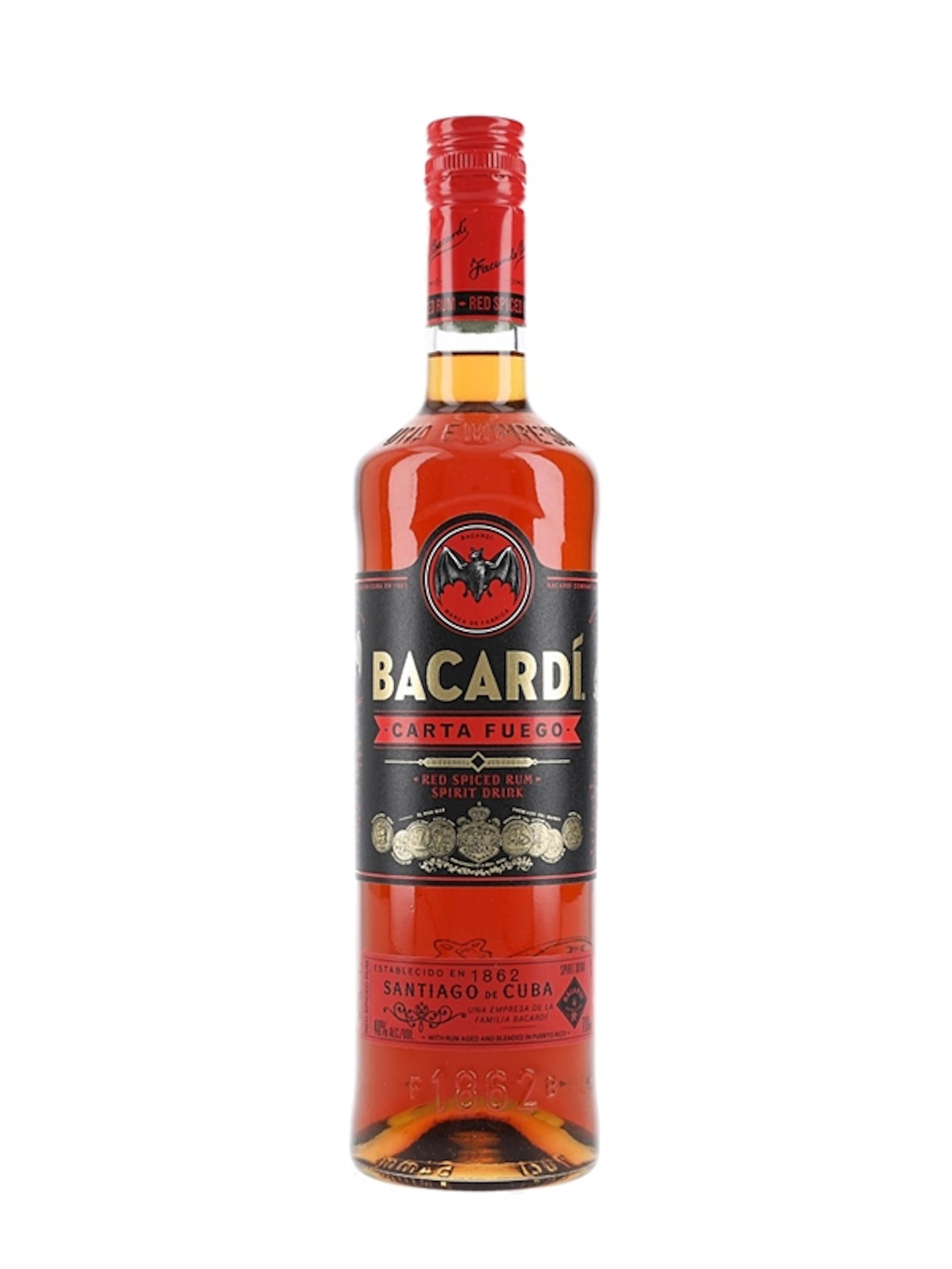 Bacardi Carta Fuego Red Spiced Rum Spirit Drink 70cl / 40%