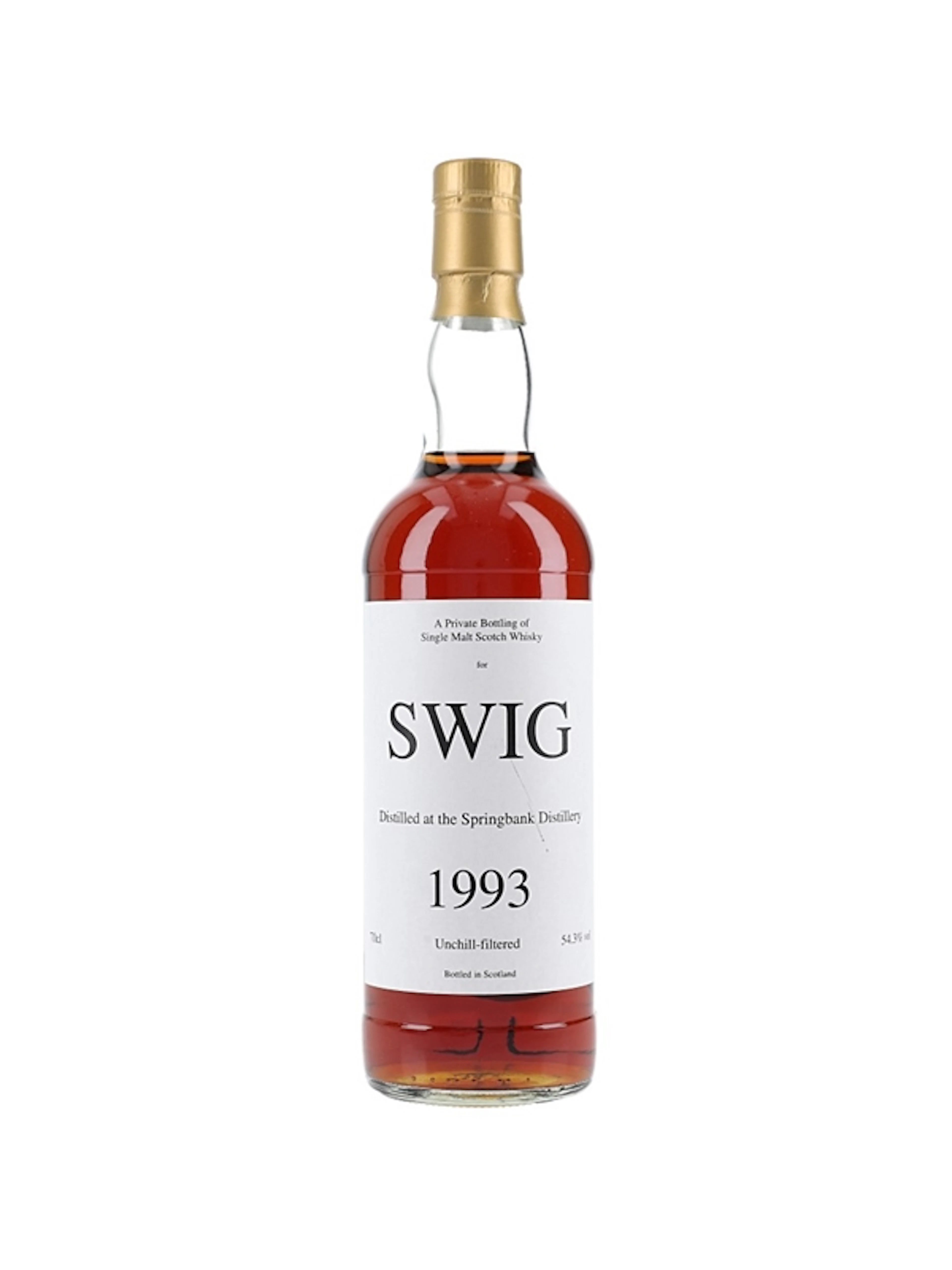 Springbank 1993 Private Bottling - SWIG 70cl / 54.3%