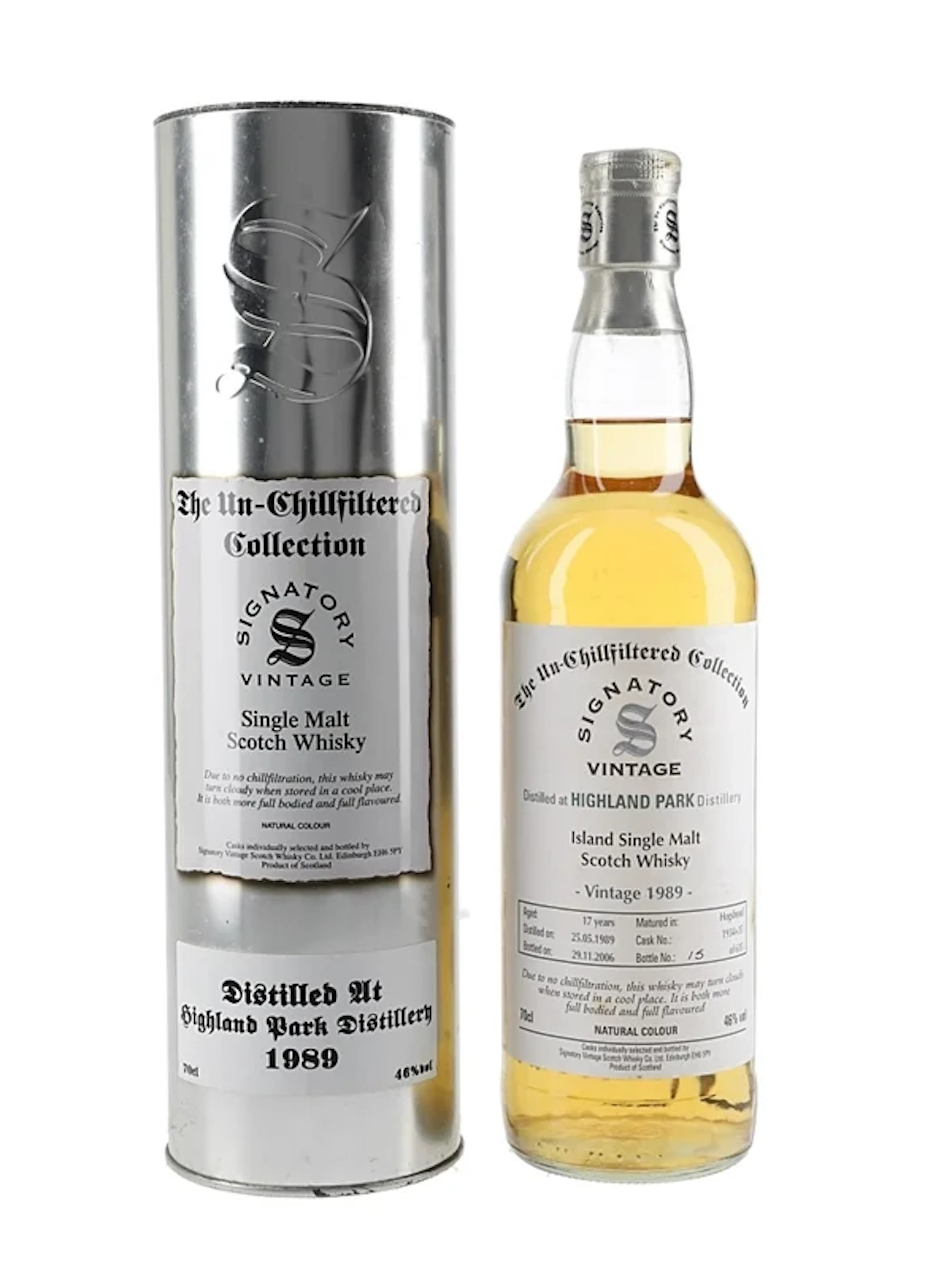 Highland Park 1989 17 Year Old Bottled 2006 - Signatory Vintage 70cl / 46%