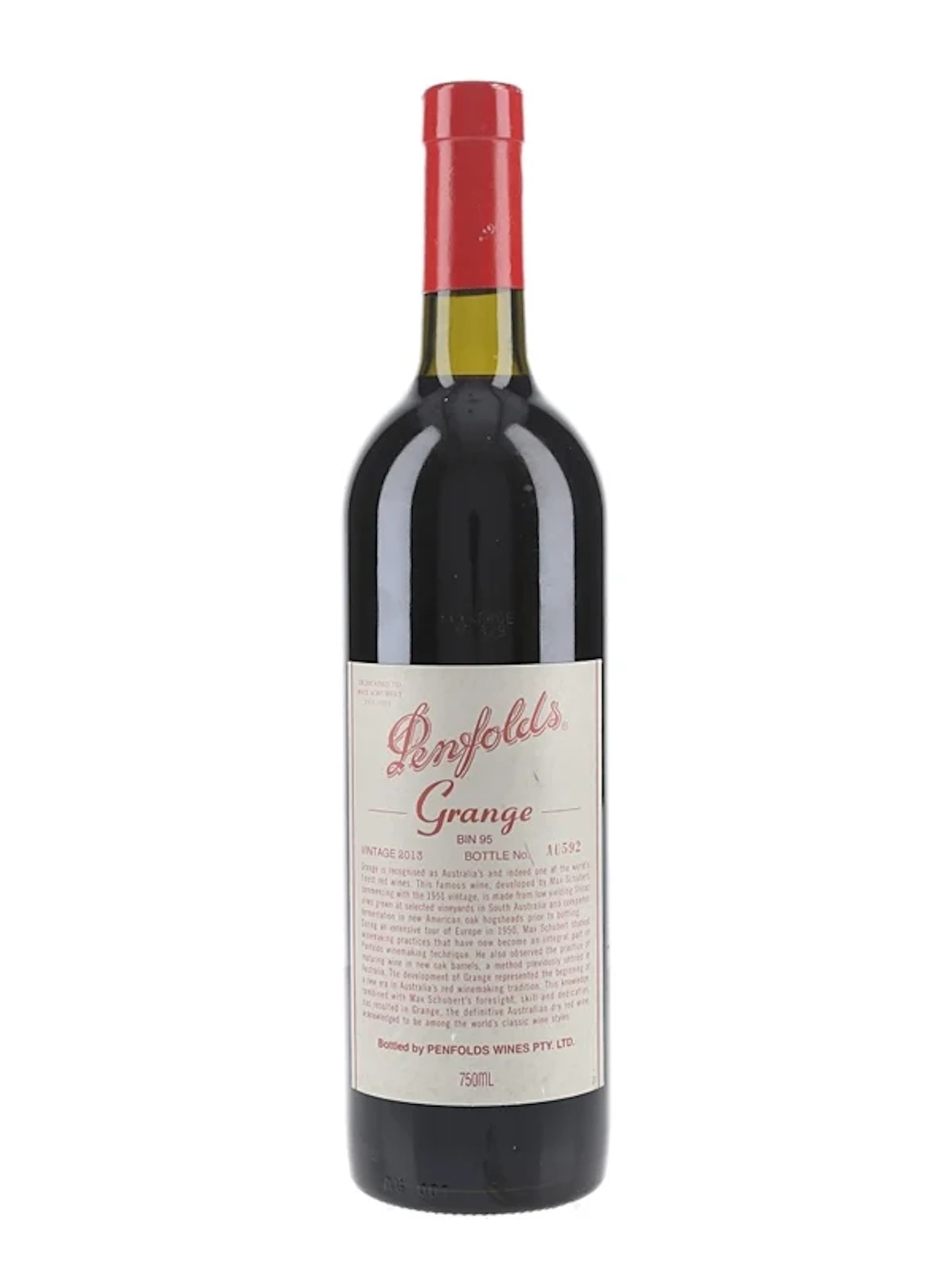 2013 Penfolds Grange Bin 95 100 Points Robert Parker's Wine Advocate