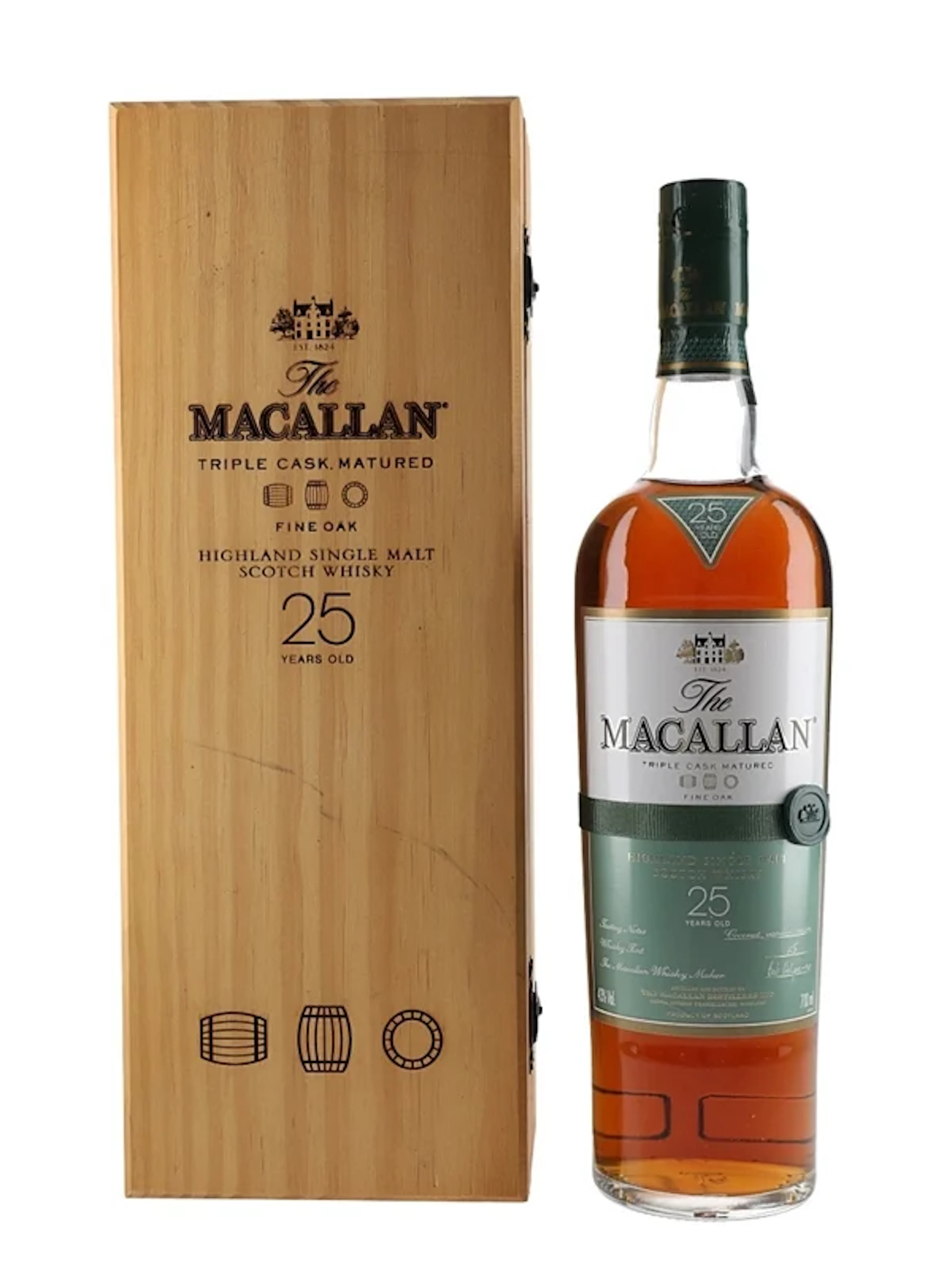 Macallan 25 Year Old Fine Oak Triple Cask Matured 70cl / 43%