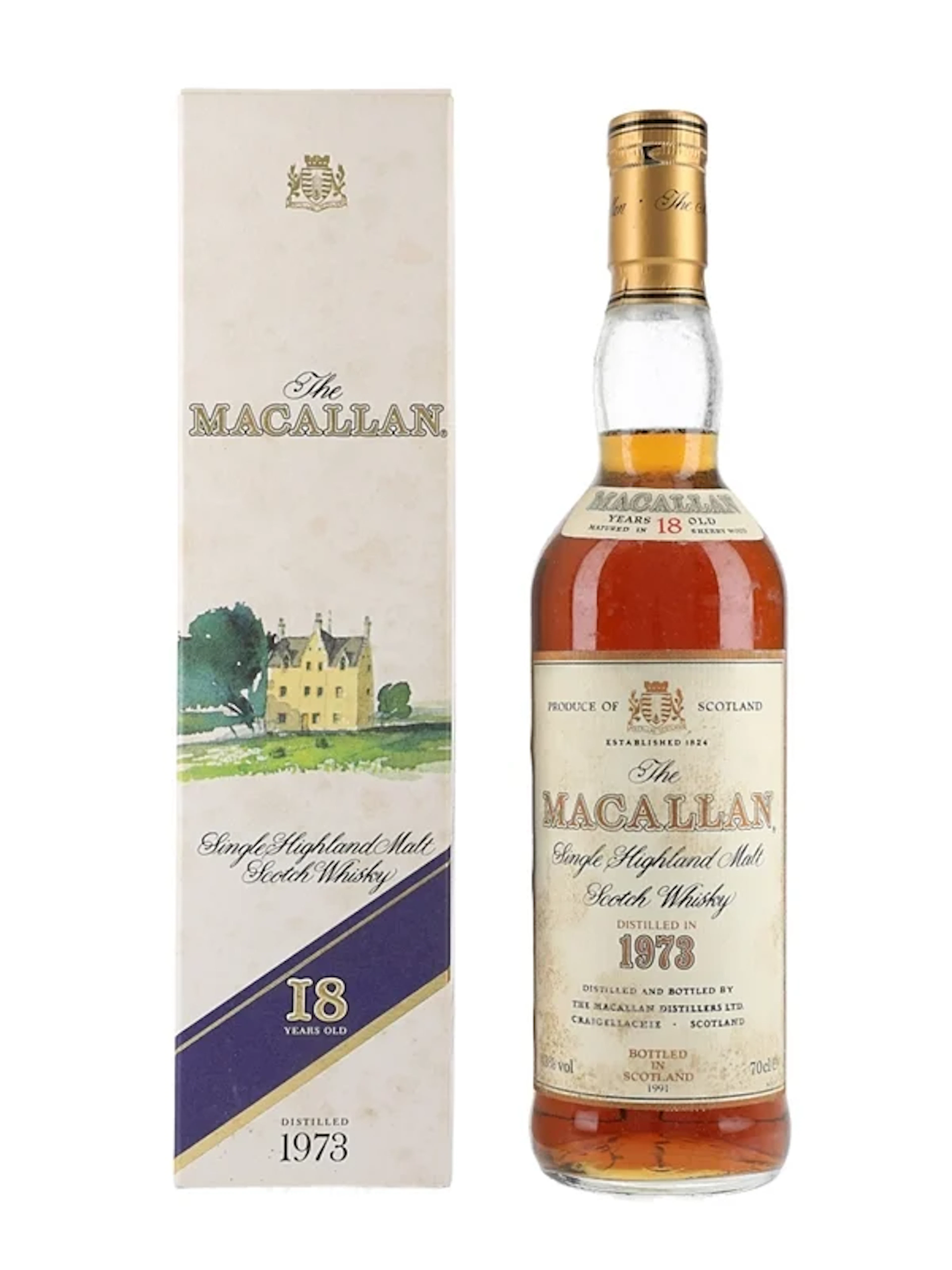 Macallan 1973 18 Year Old Bottled 1991 70cl / 43%