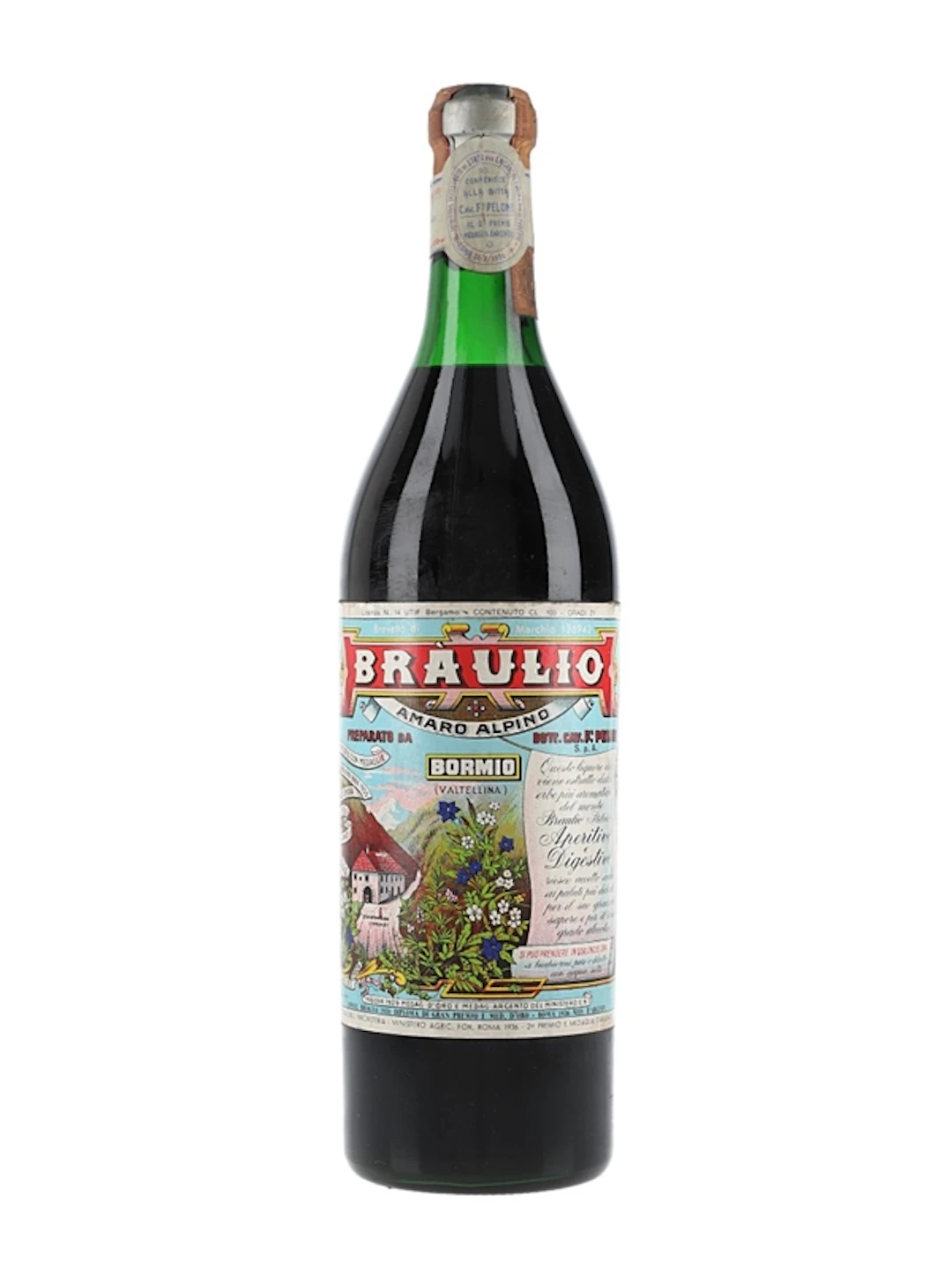 Braulio Amaro Alpino Bottled 1970s 100cl / 21%