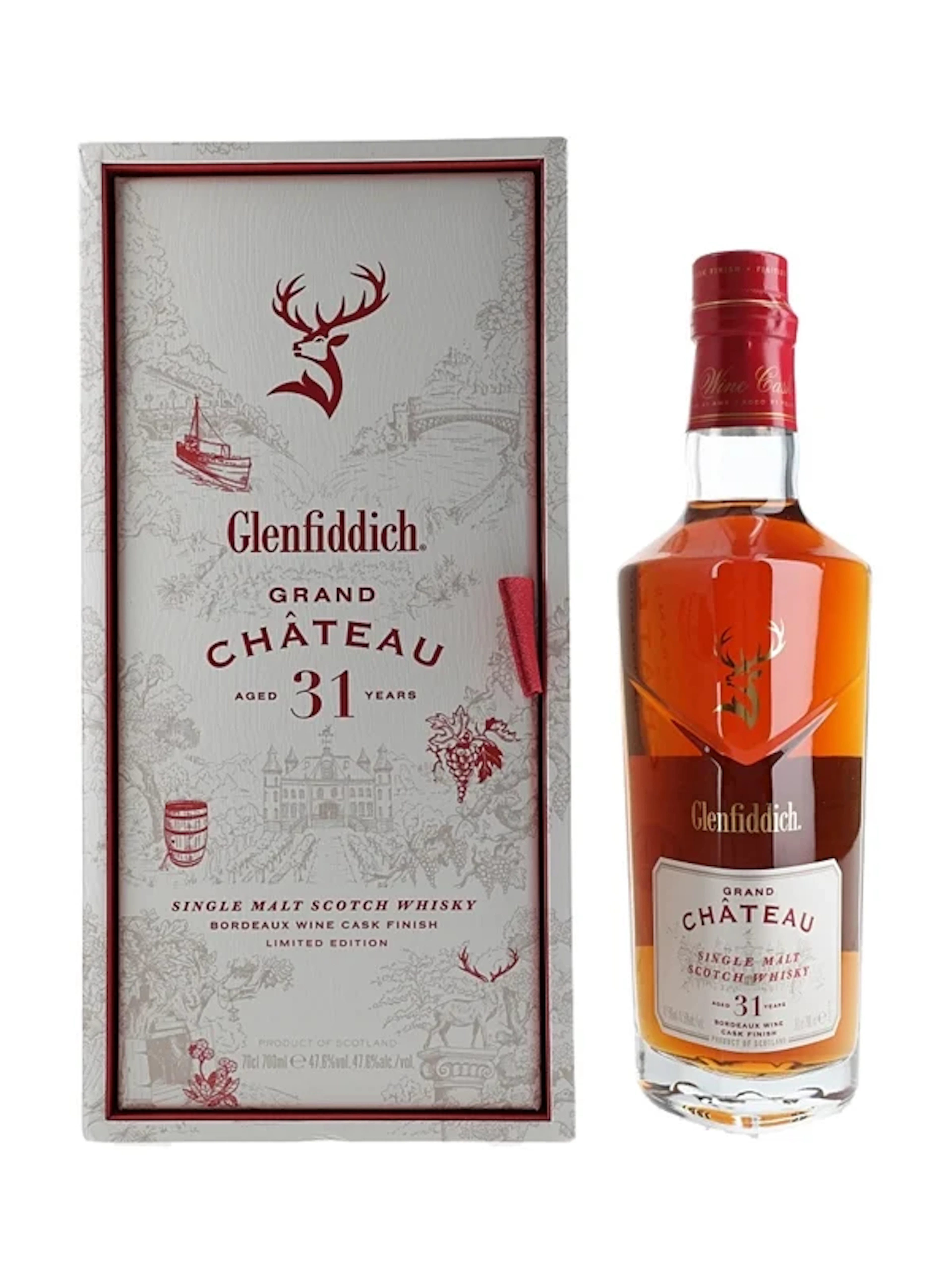 Glenfiddich 31 Year Old Grand Chateau Bordeaux Wine Cask Finish 70cl / 47.6%
