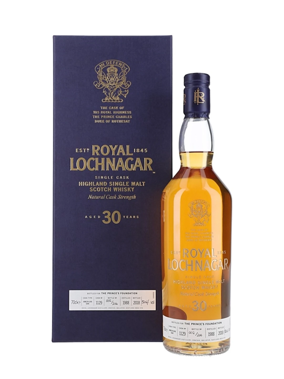 Royal Lochnagar 1988 30 Year Old - Bottle Number 2 Bottled 2018 -
