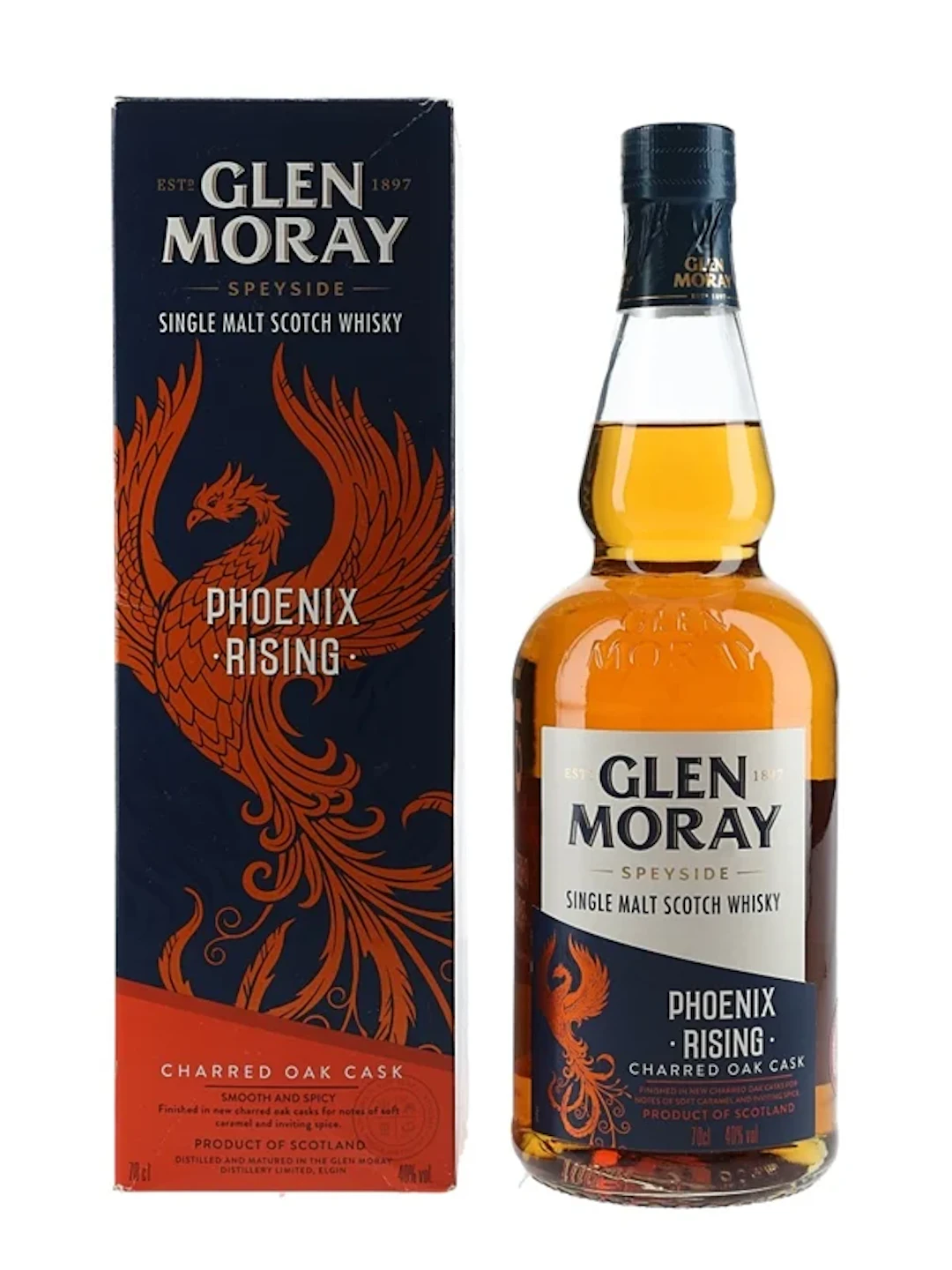Glen Moray Phoenix Rising Charred Oak Cask 70cl / 40%