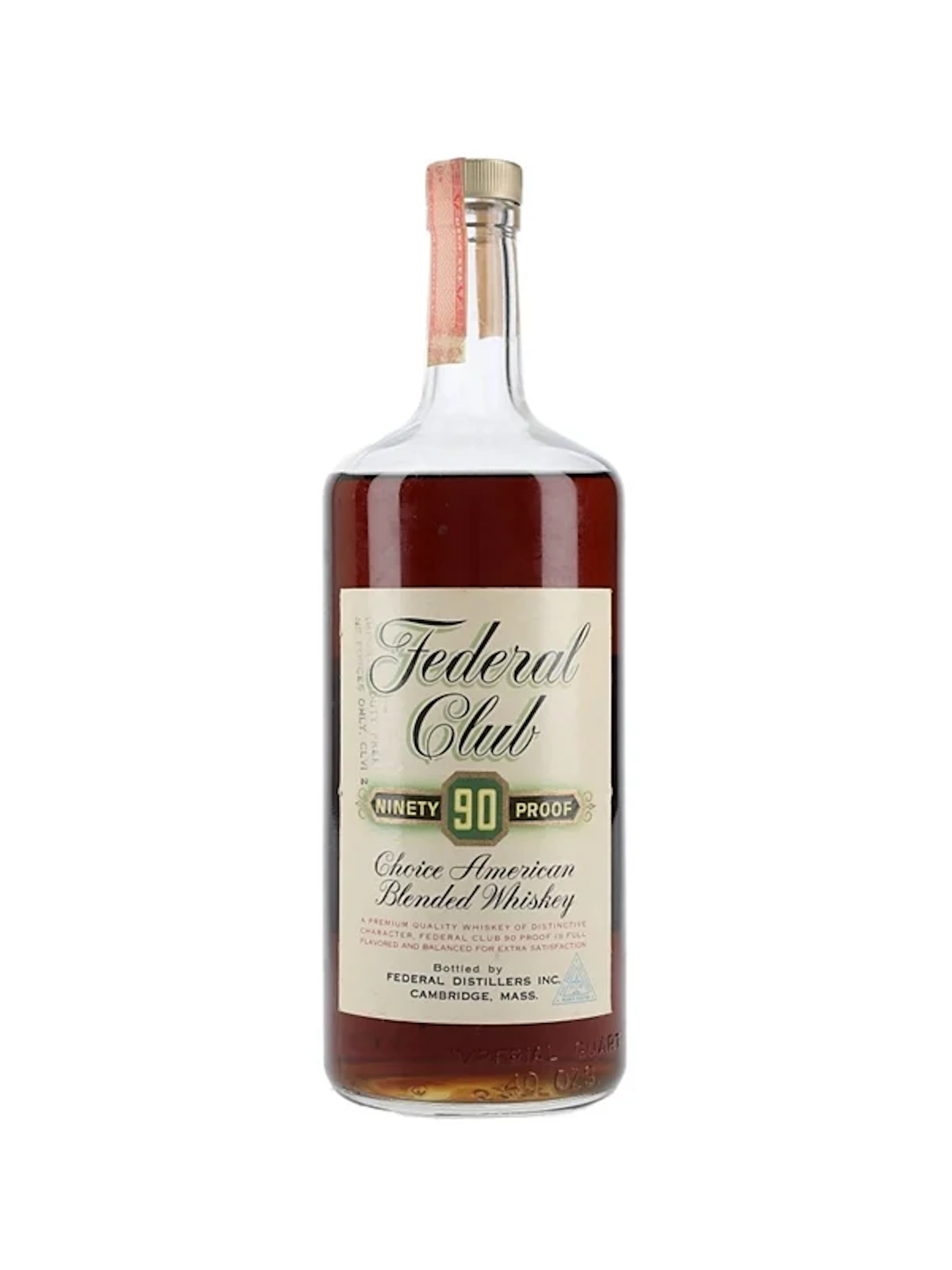 Federal Club 6 Year Old 90 Proof Bottled 1970s 113.6cl / 45%