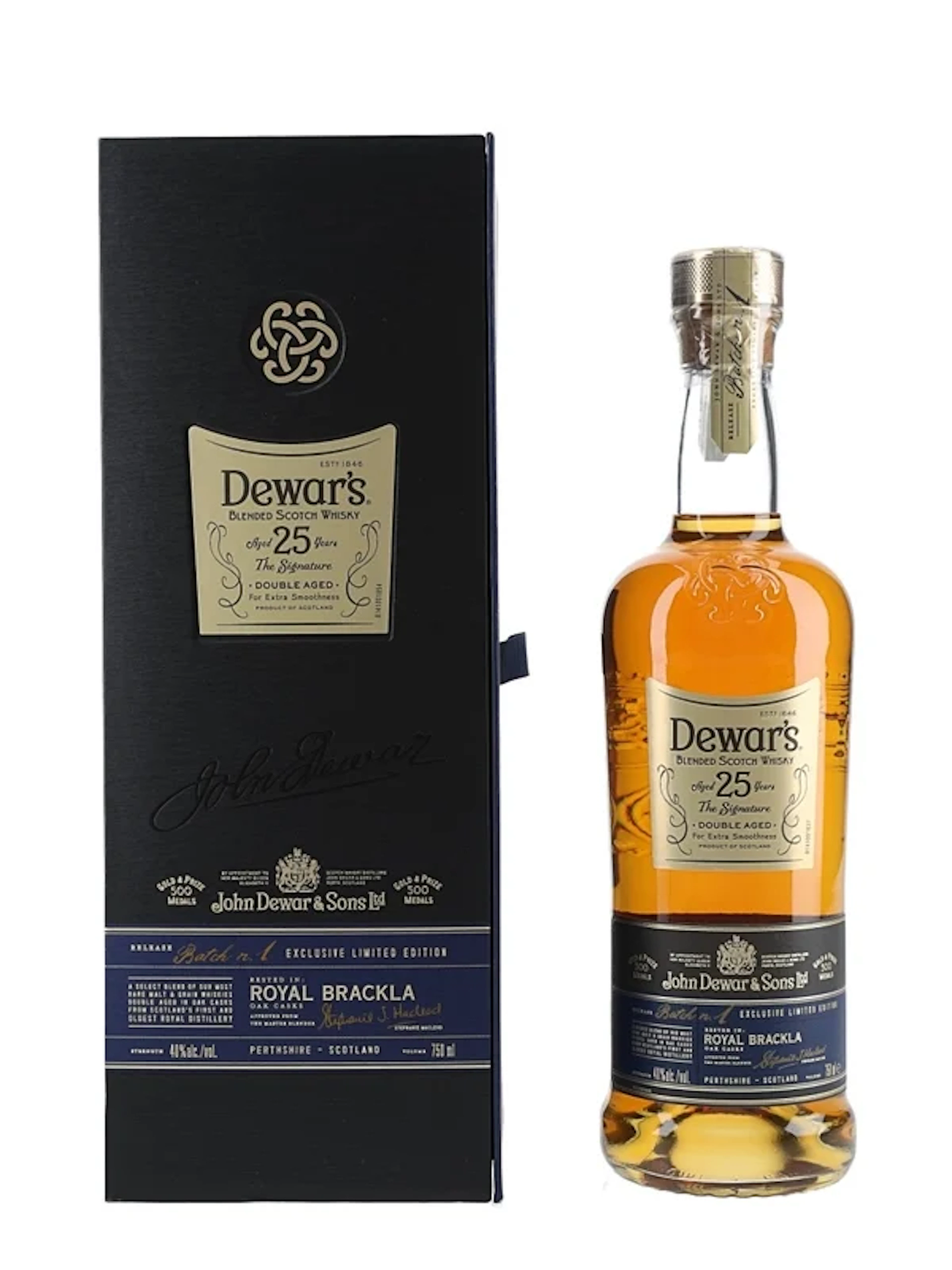 Dewar's Signature 25 Year Old Royal Brackla Oak Casks 75cl / 40%