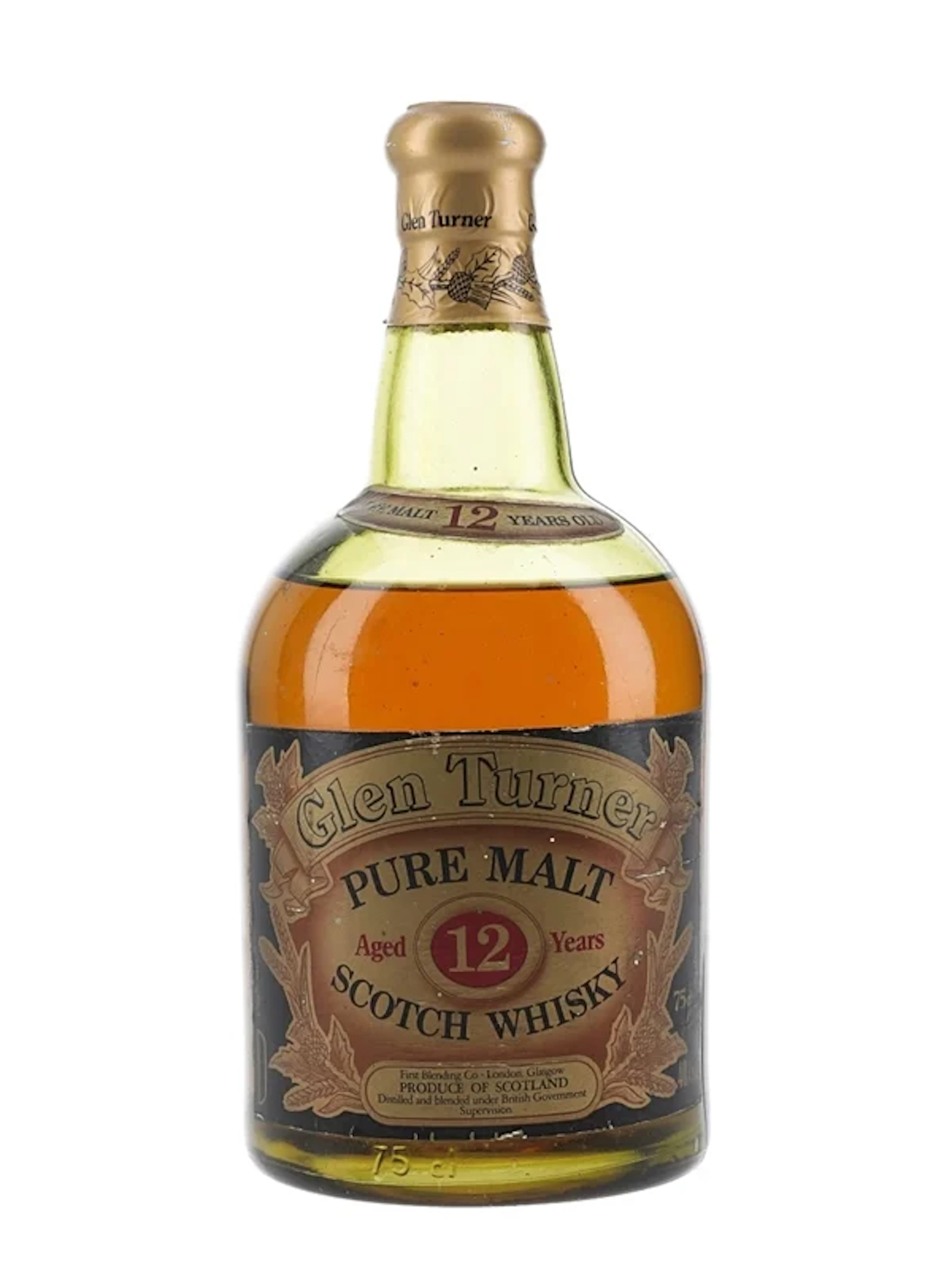 Glen Turner 12 Year Old Pure Malt Bottled 1980s 75cl / 40%