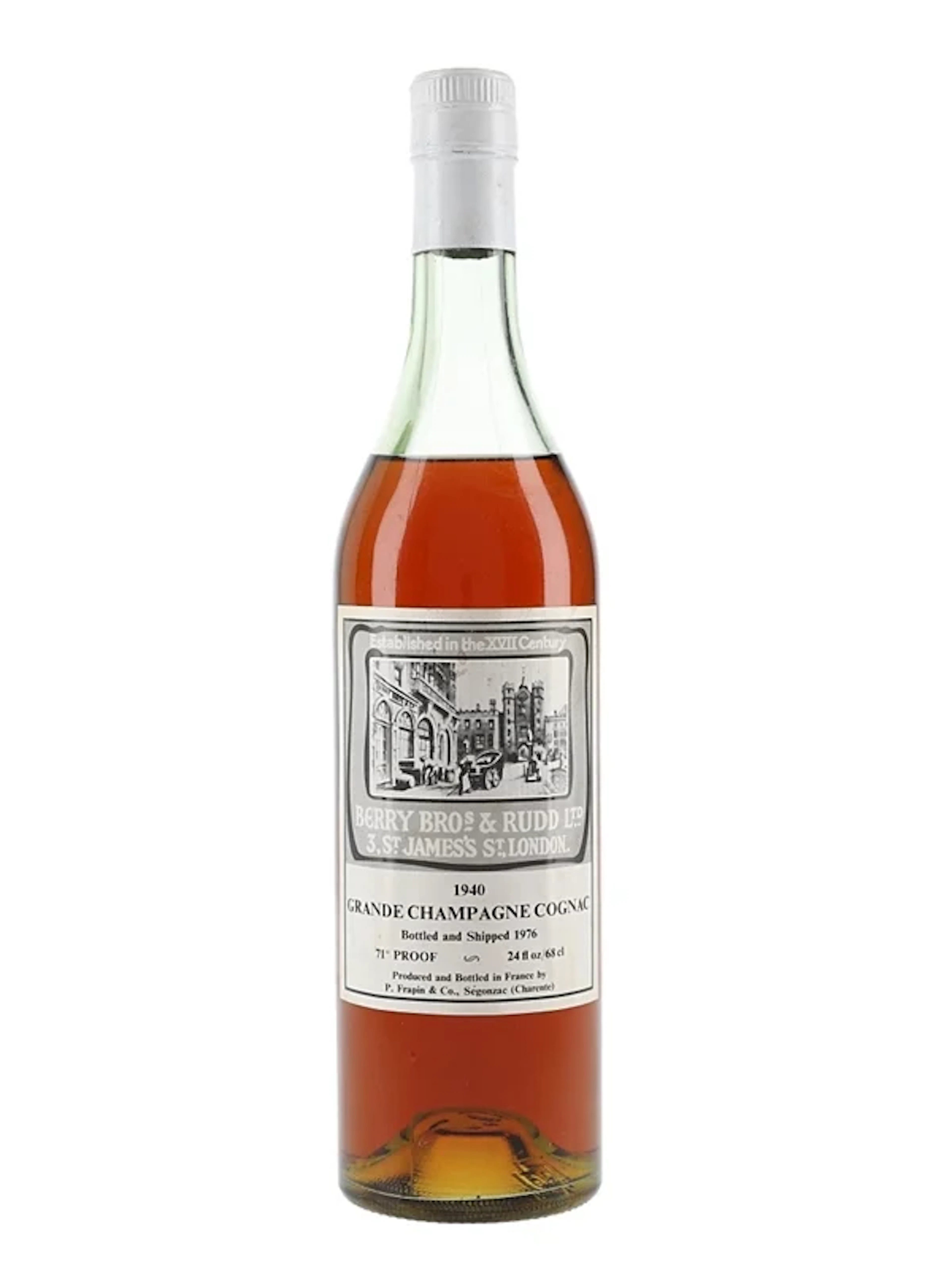 Frapin & Co. 1940 Grande Champagne Cognac Bottled 1976 - Berry Bros & Rudd