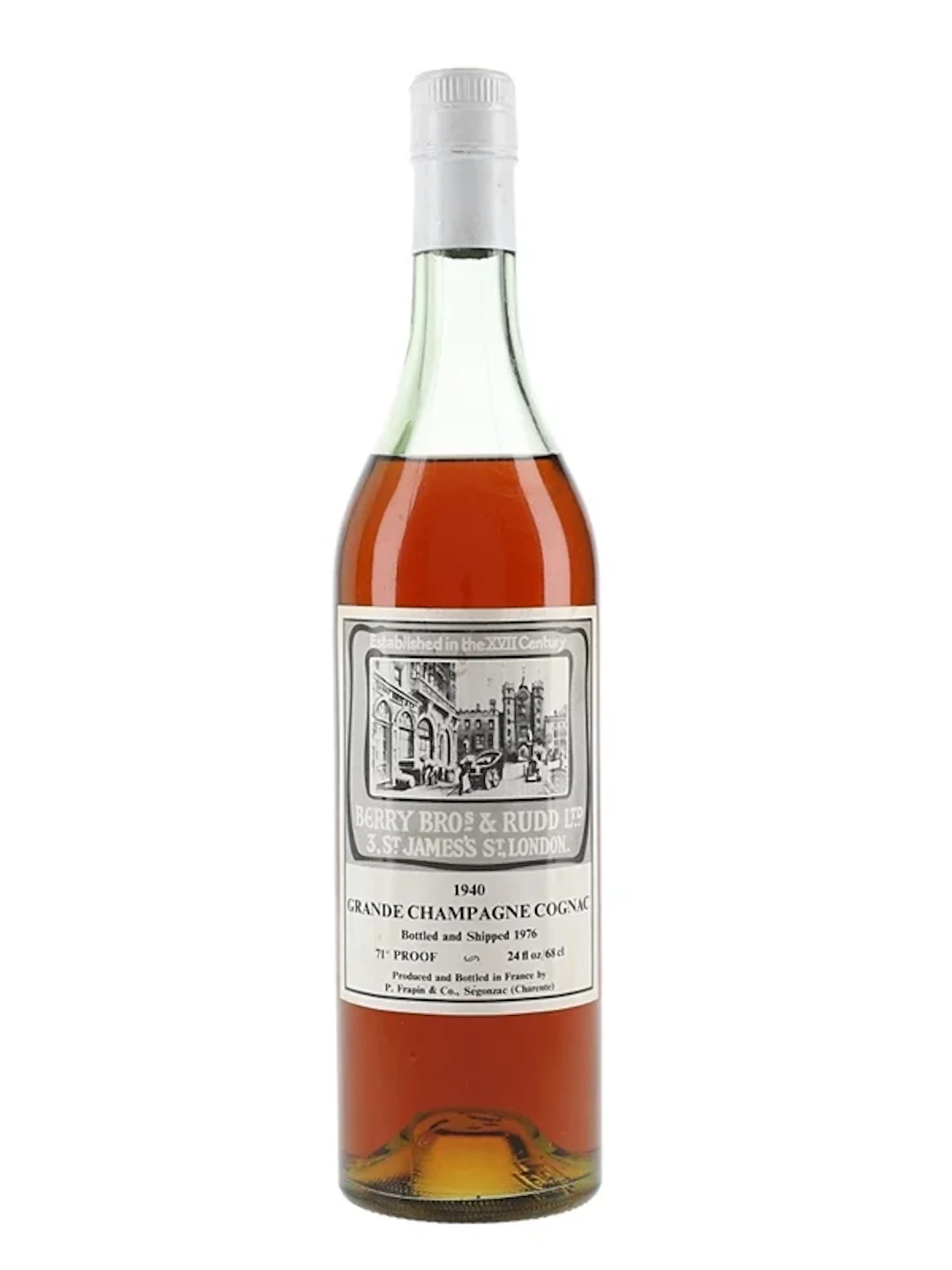 Frapin & Co. 1940 Grande Champagne Cognac Bottled 1976 - Berry Bros & Rudd