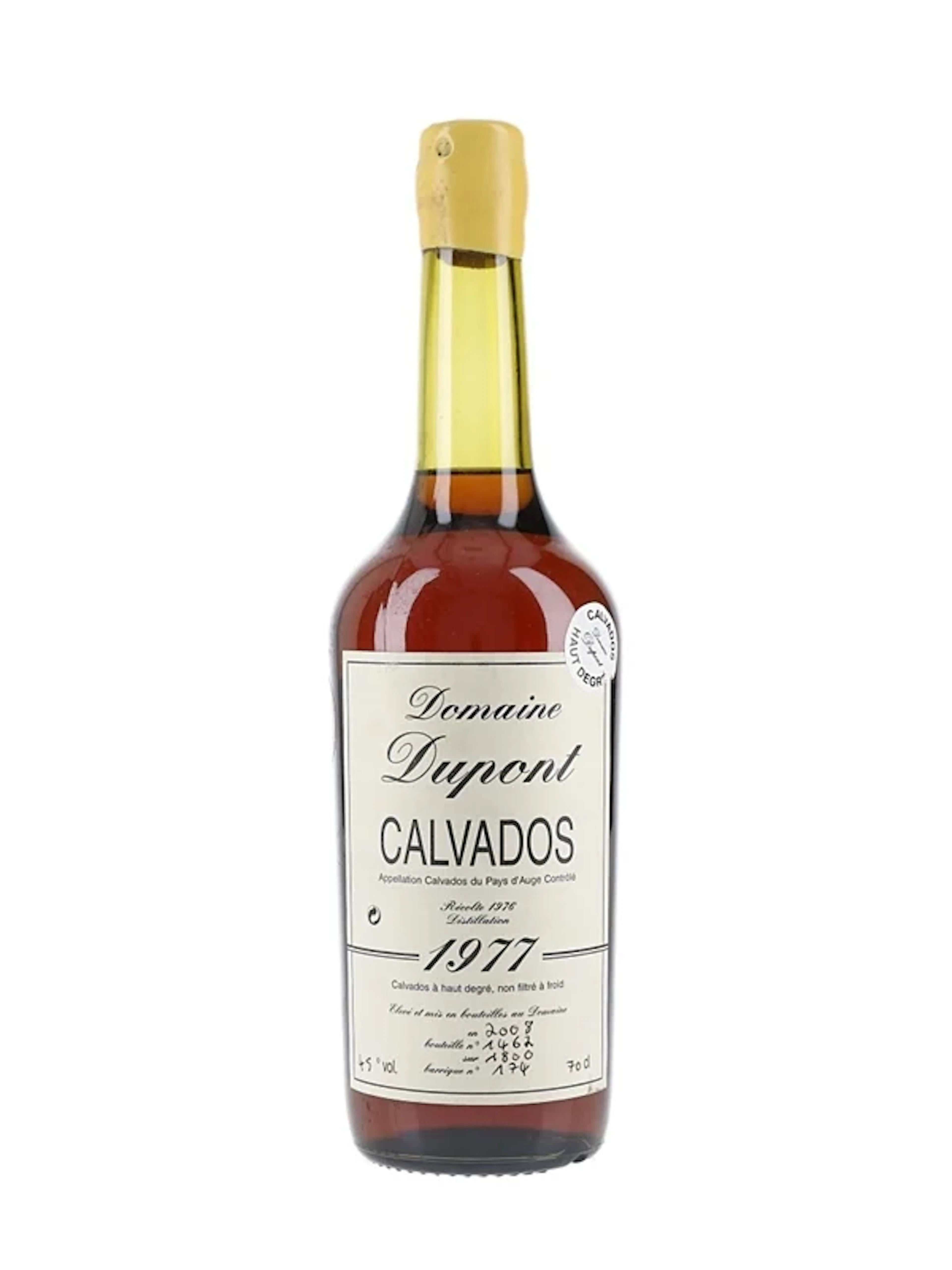 Domaine Dupont 1977 Calvados Bottled 2008 70cl / 45%