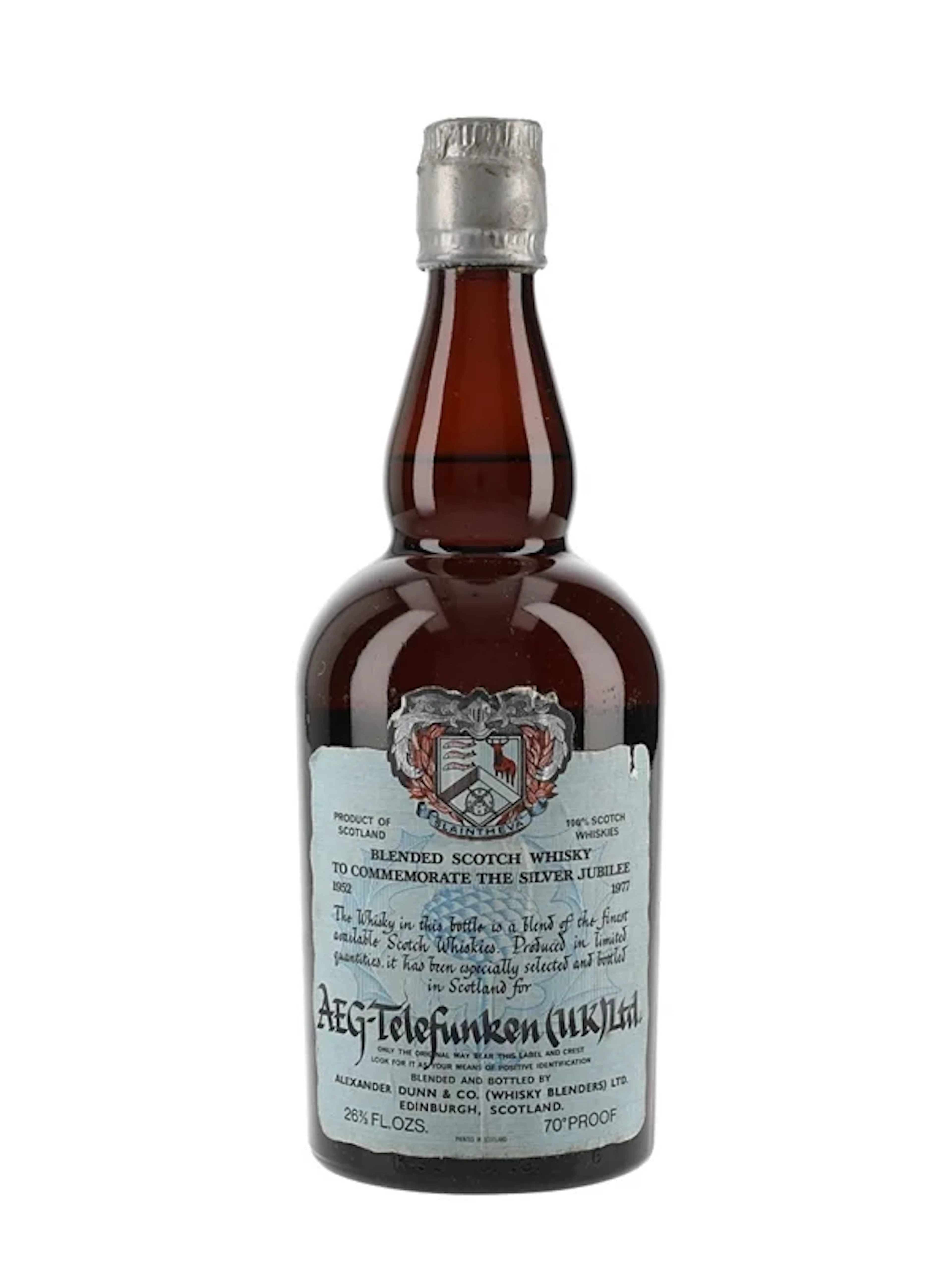 Slaintheva Bottled 1970s - Silver Jubilee 1977 - AEG-Telefunke 75.7cl / 40%