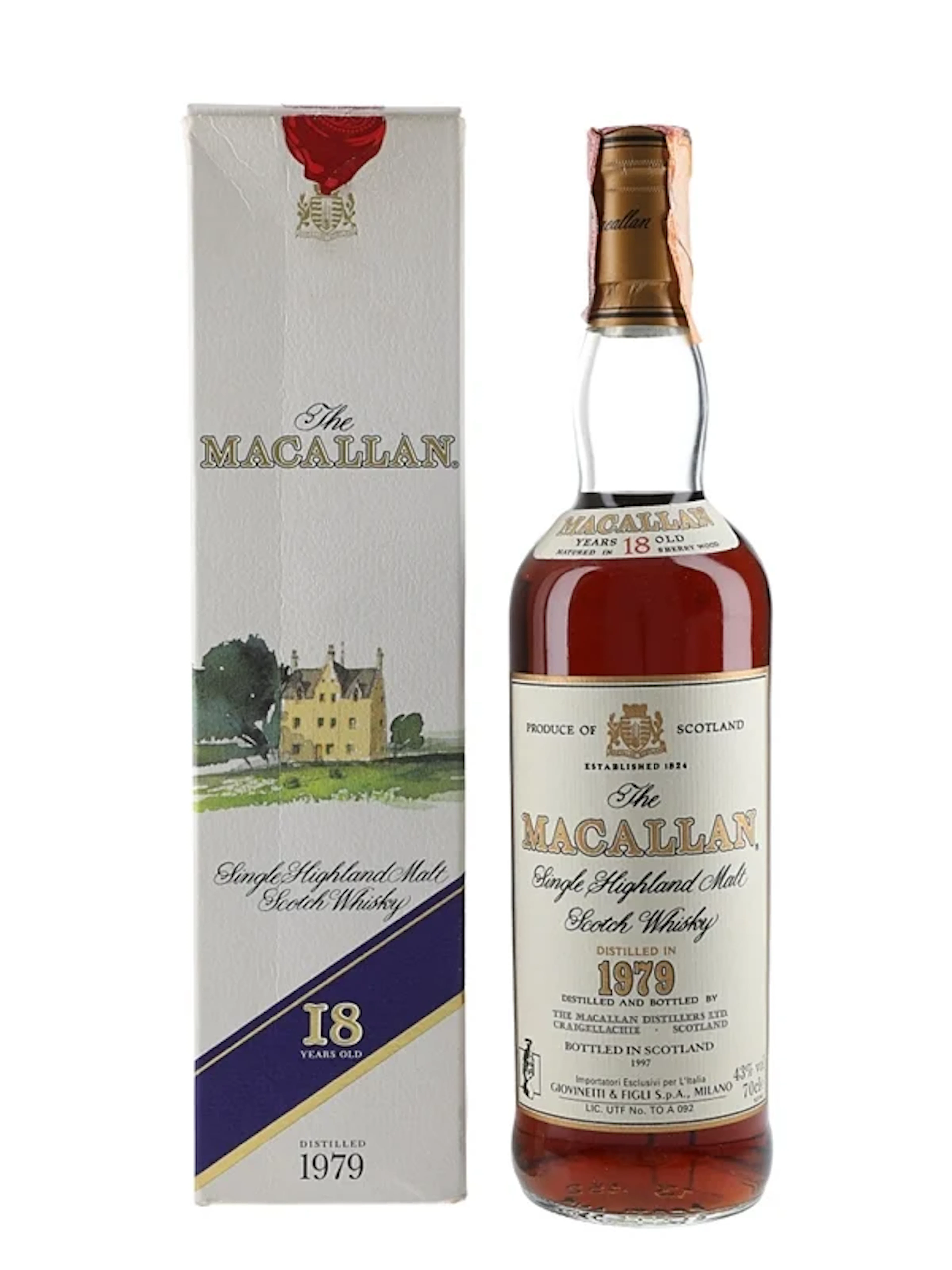 Macallan 1979 18 Year Old Bottled 1997 - Giovinetti 70cl / 43%