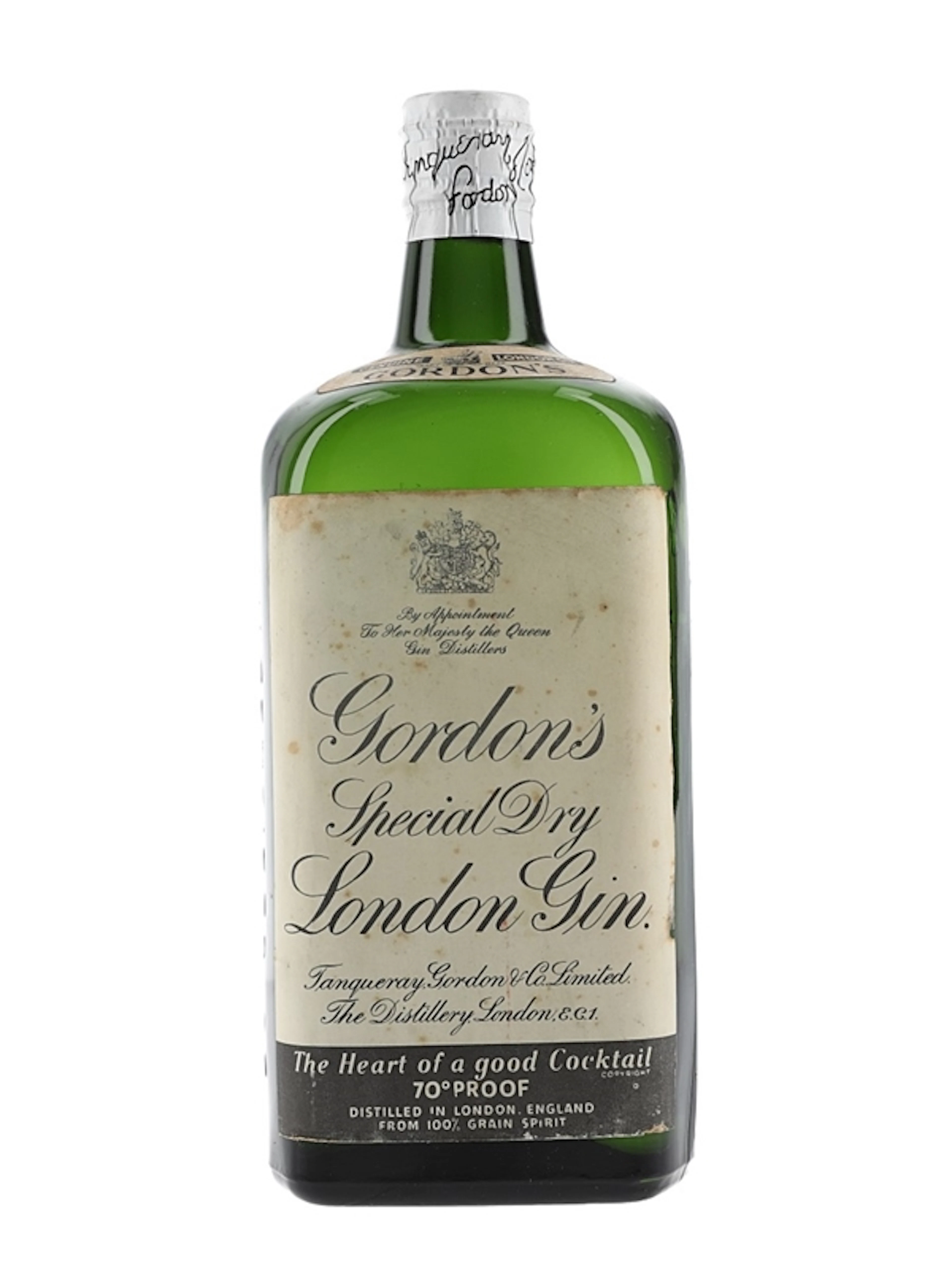 Gordon's Special Dry London Gi Bottled 1950s - Spring Cap 75cl / 40%
