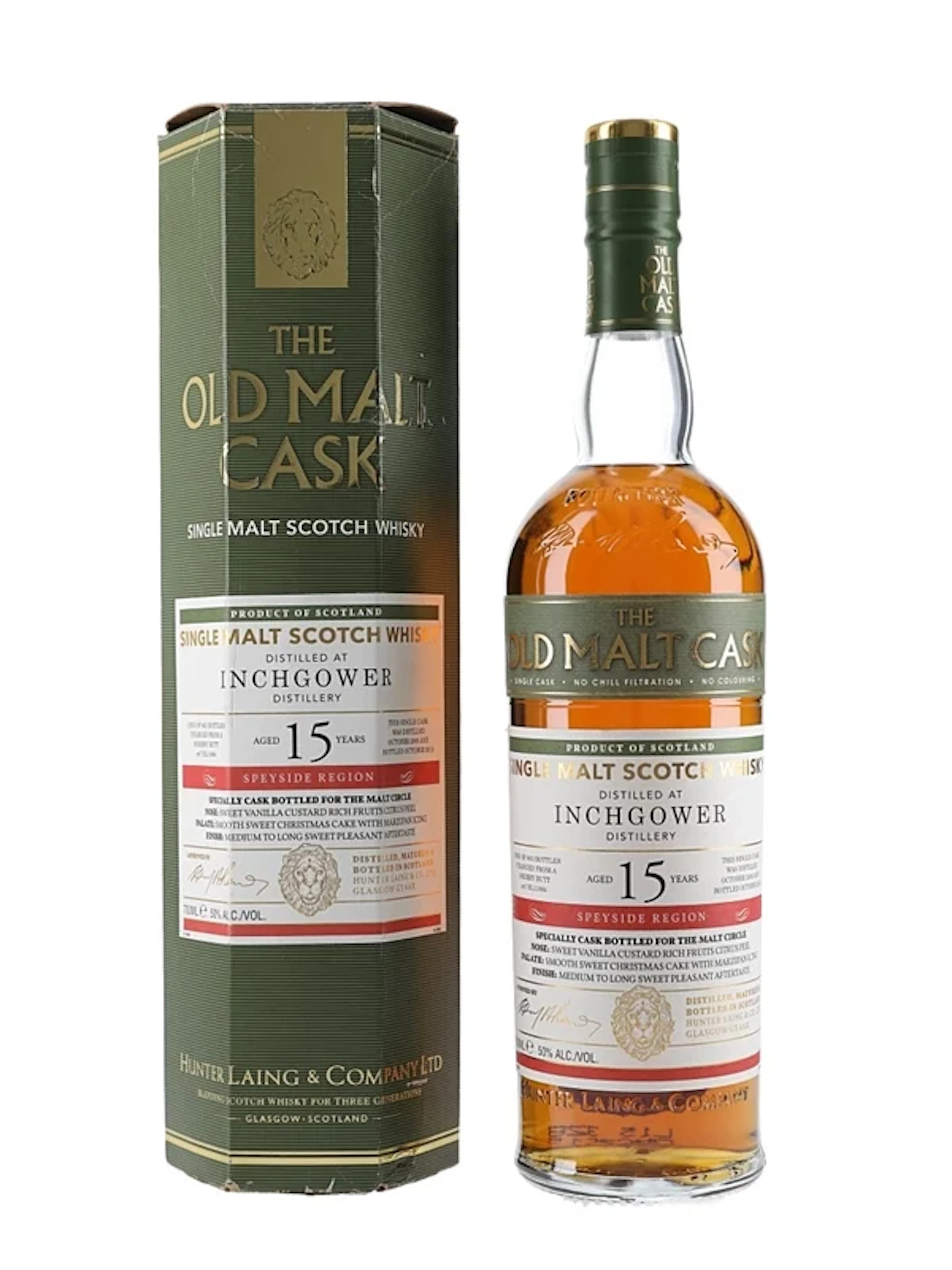 Inchgower 2000 15 Year Old Bottled 2015 - Hunter Laing - The Old Malt